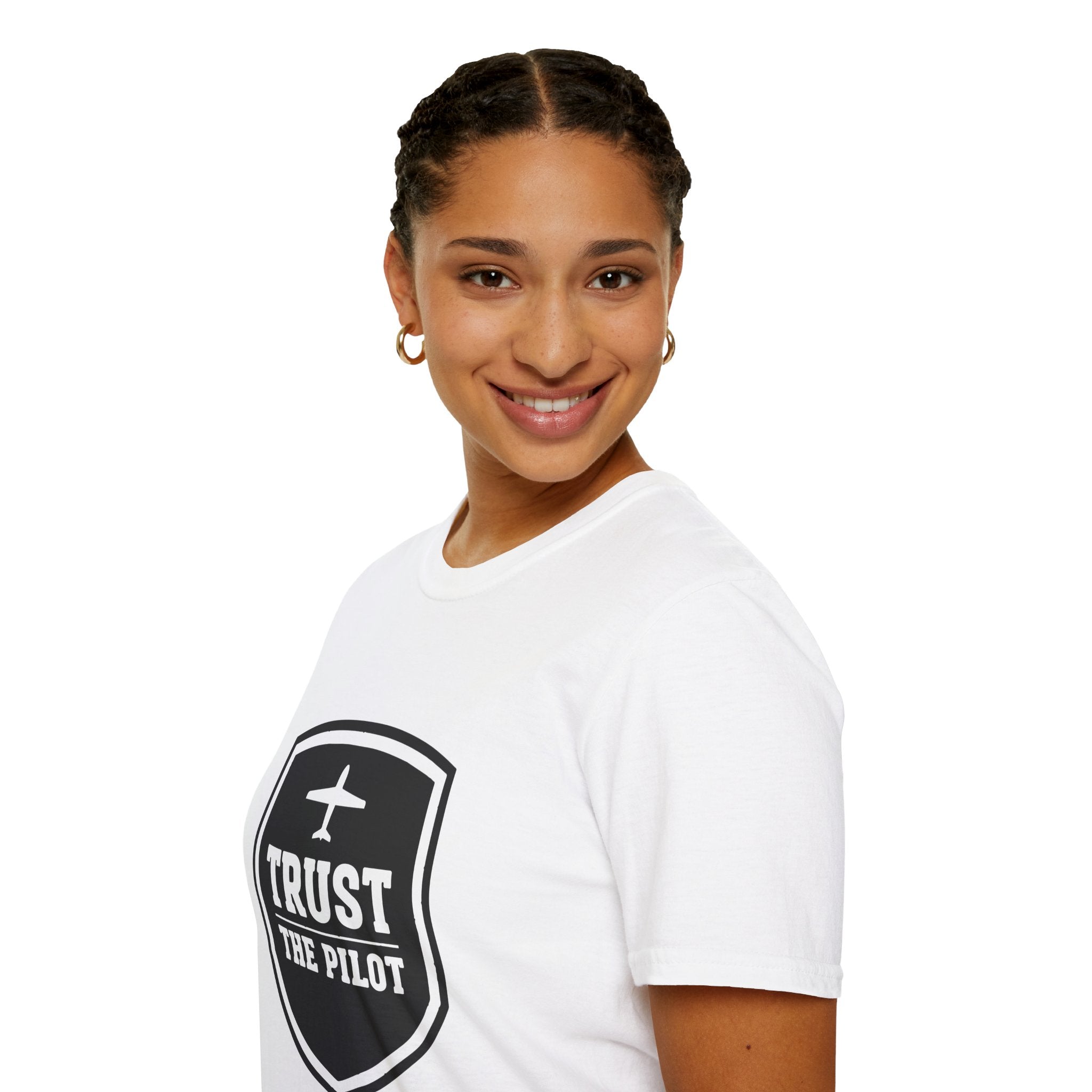 Trust The Pilot | Premium Aviation Shield T-Shirt