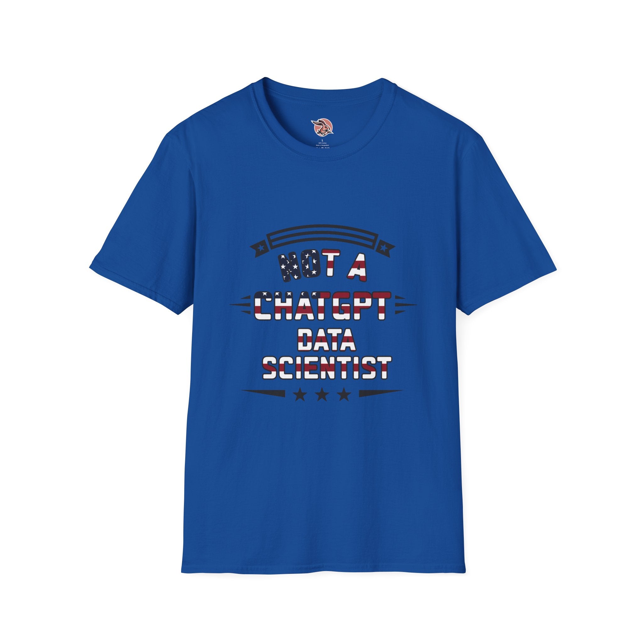 Not a ChatGPT Data Scientist Patriotic T-Shirt
