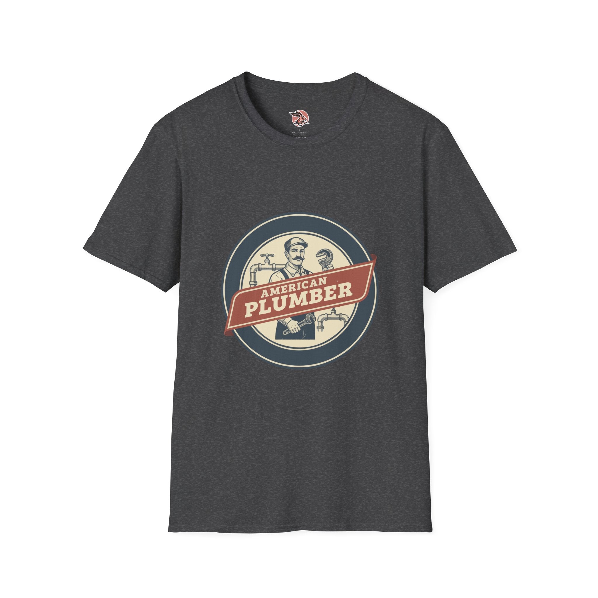 American Plumber | Vintage Tradesman Emblem T-Shirt