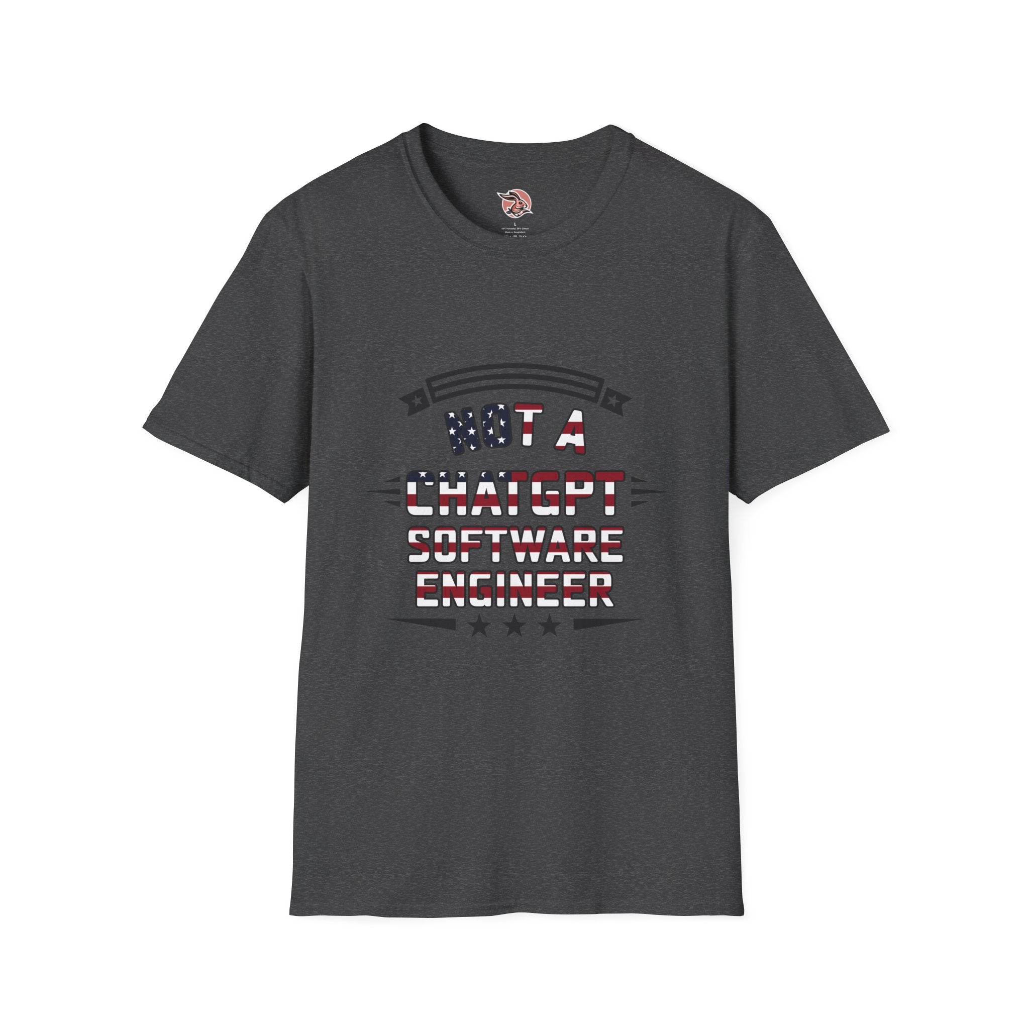 Not a ChatGPT Software Engineer Patriotic T-Shirt