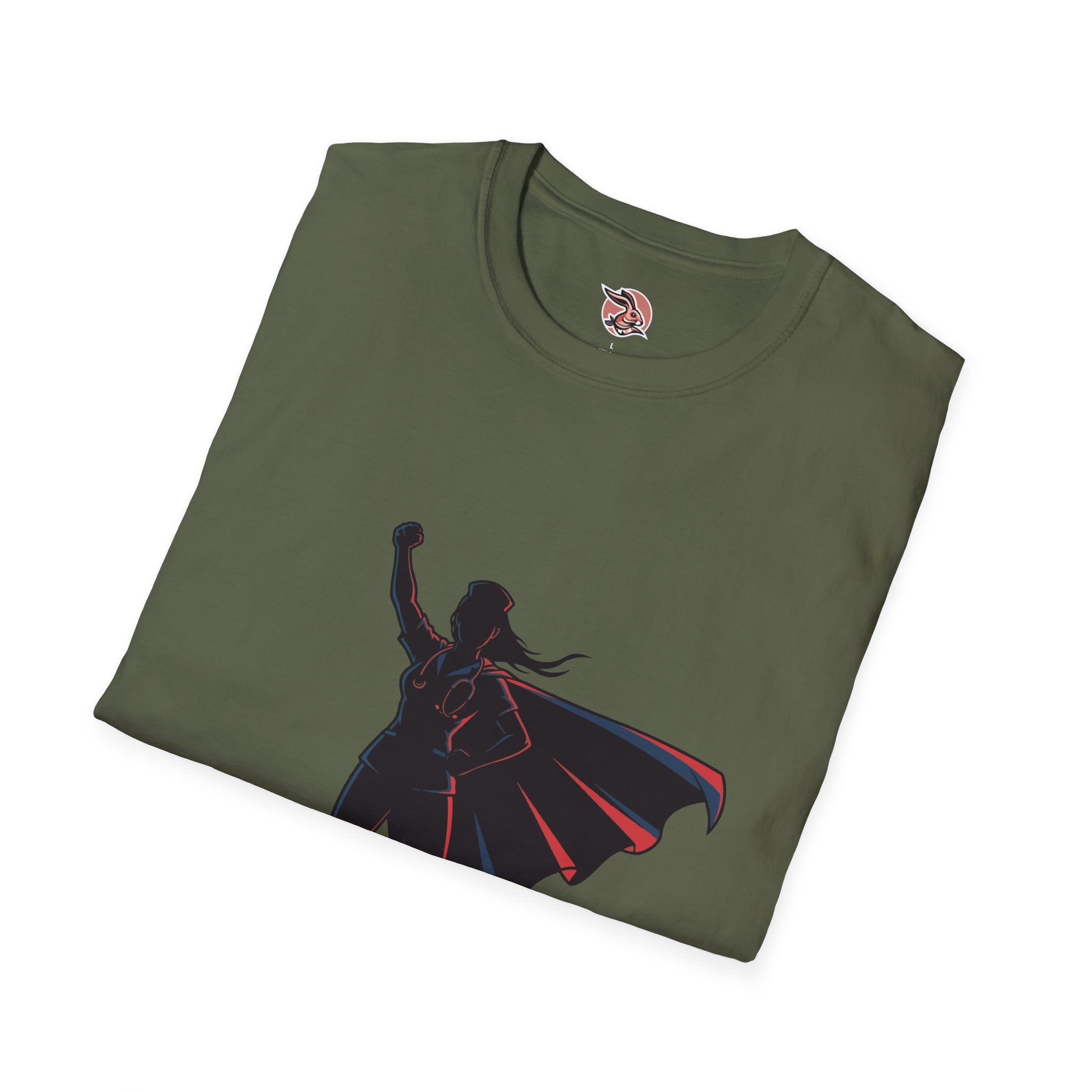 Superhero Nurse Hero Silhouette T-Shirt