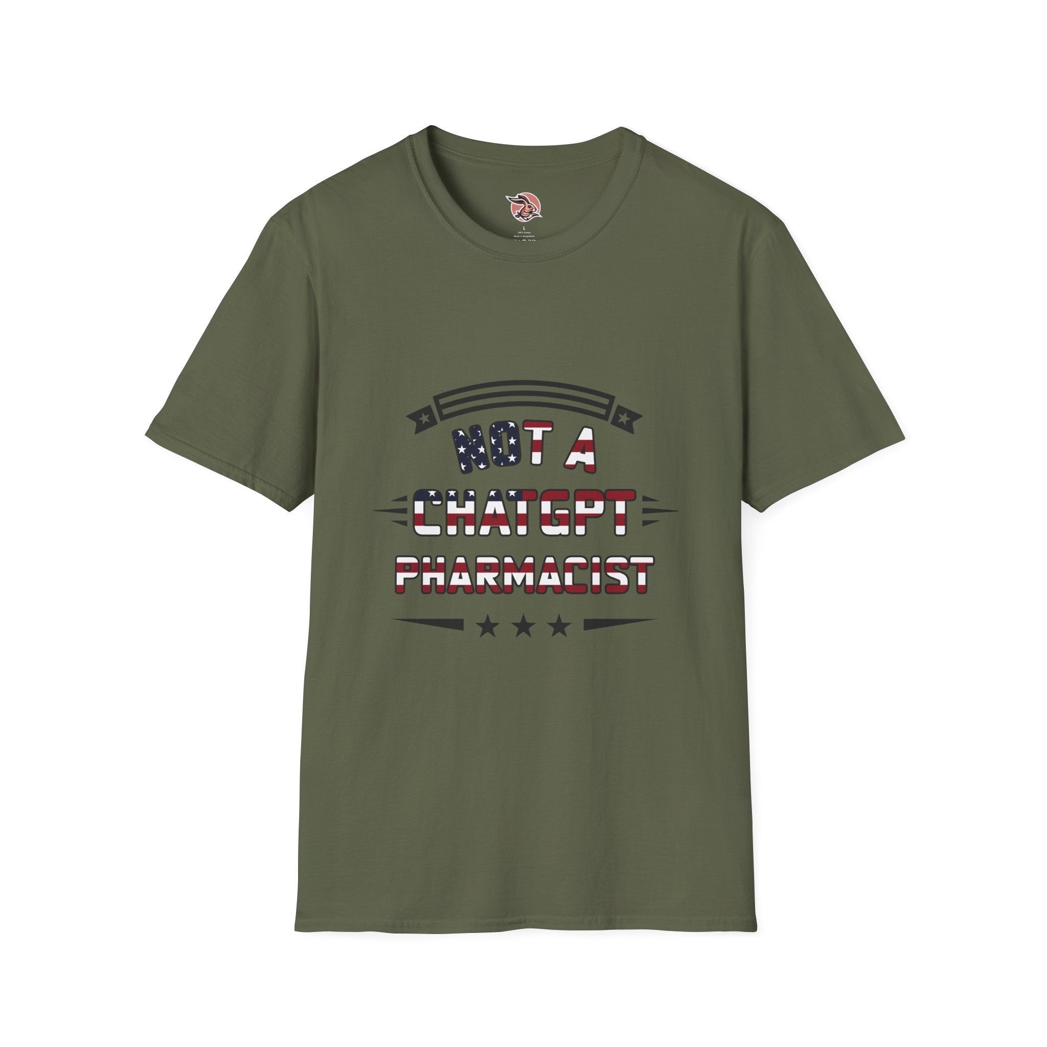 Not a ChatGPT Pharmacist Patriotic T-Shirt