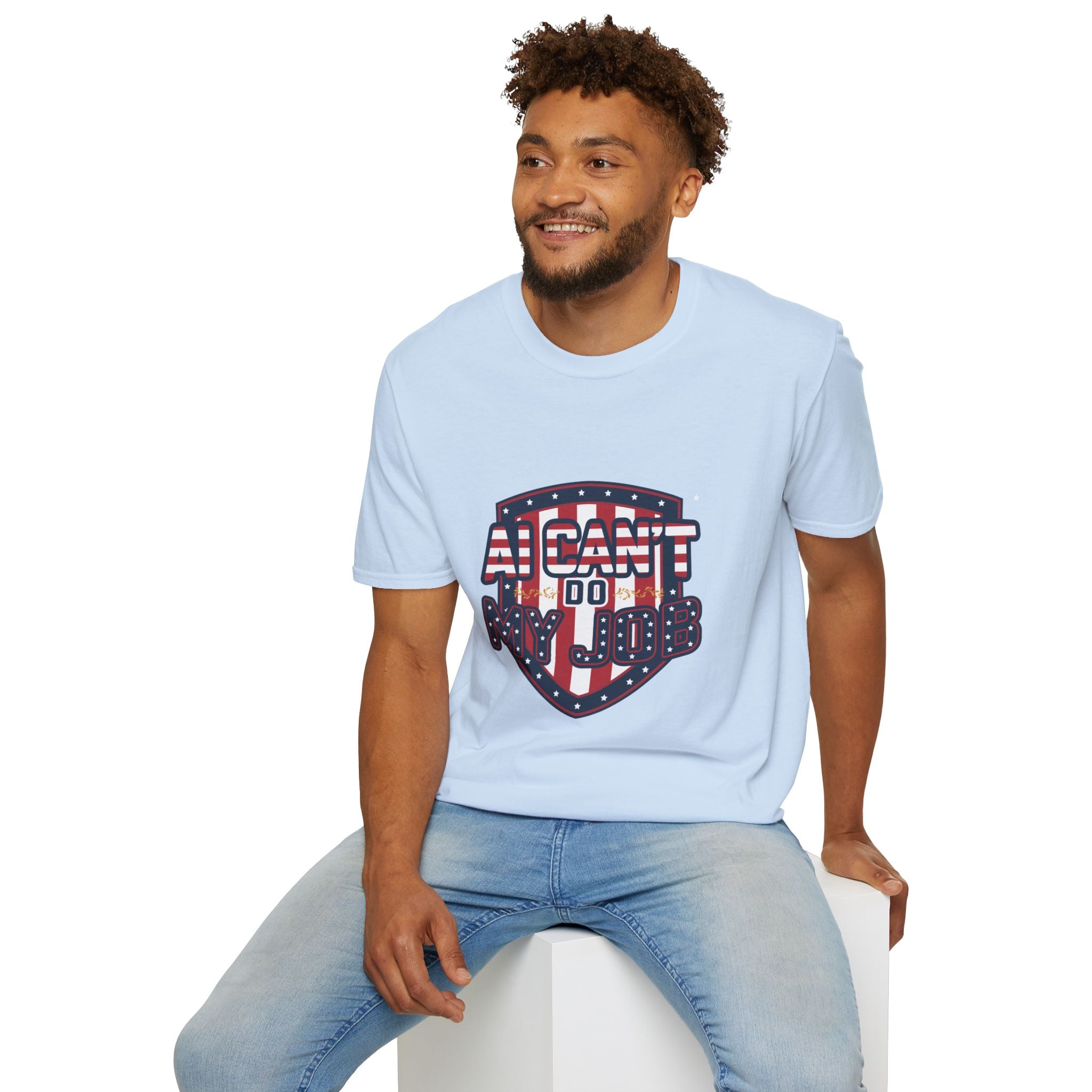 AI Can’t Do My Job Patriotic T-Shirt