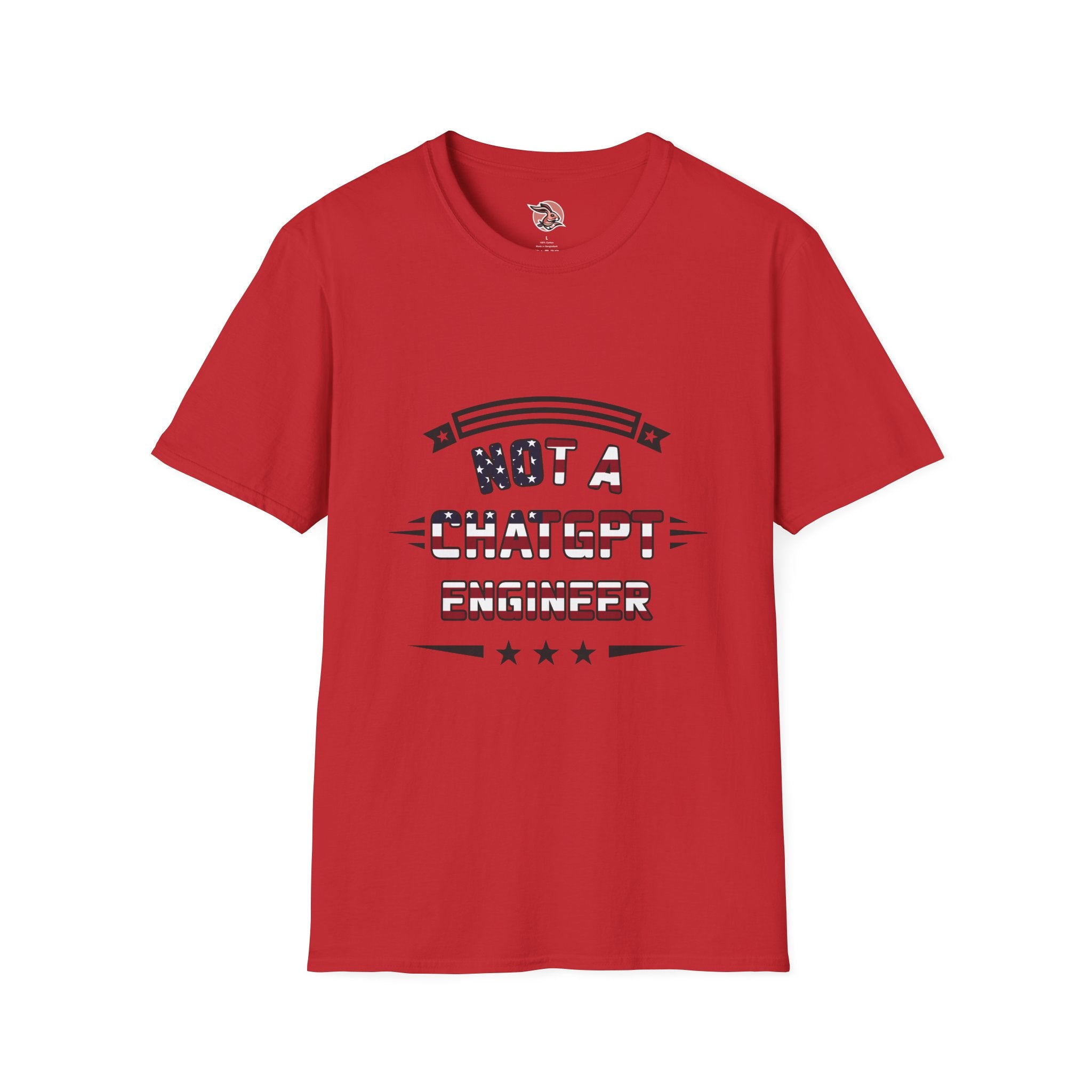Not a ChatGPT Engineer Patriotic T-Shirt
