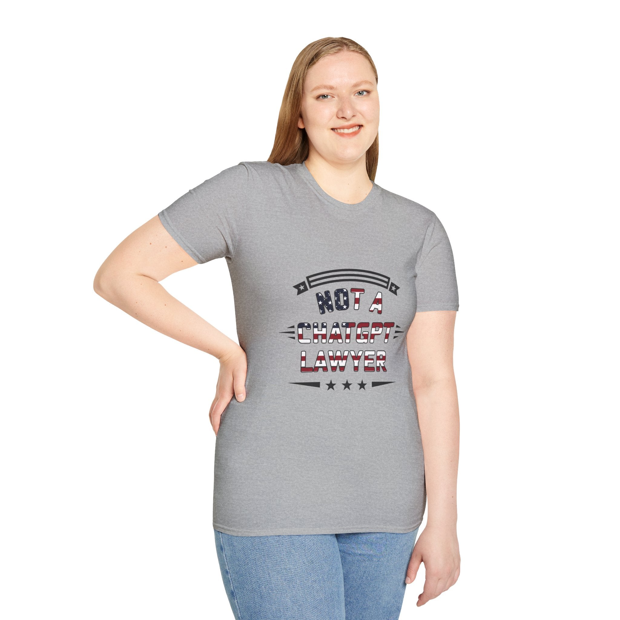 Not a ChatGPT Lawyer Patriotic T-Shirt