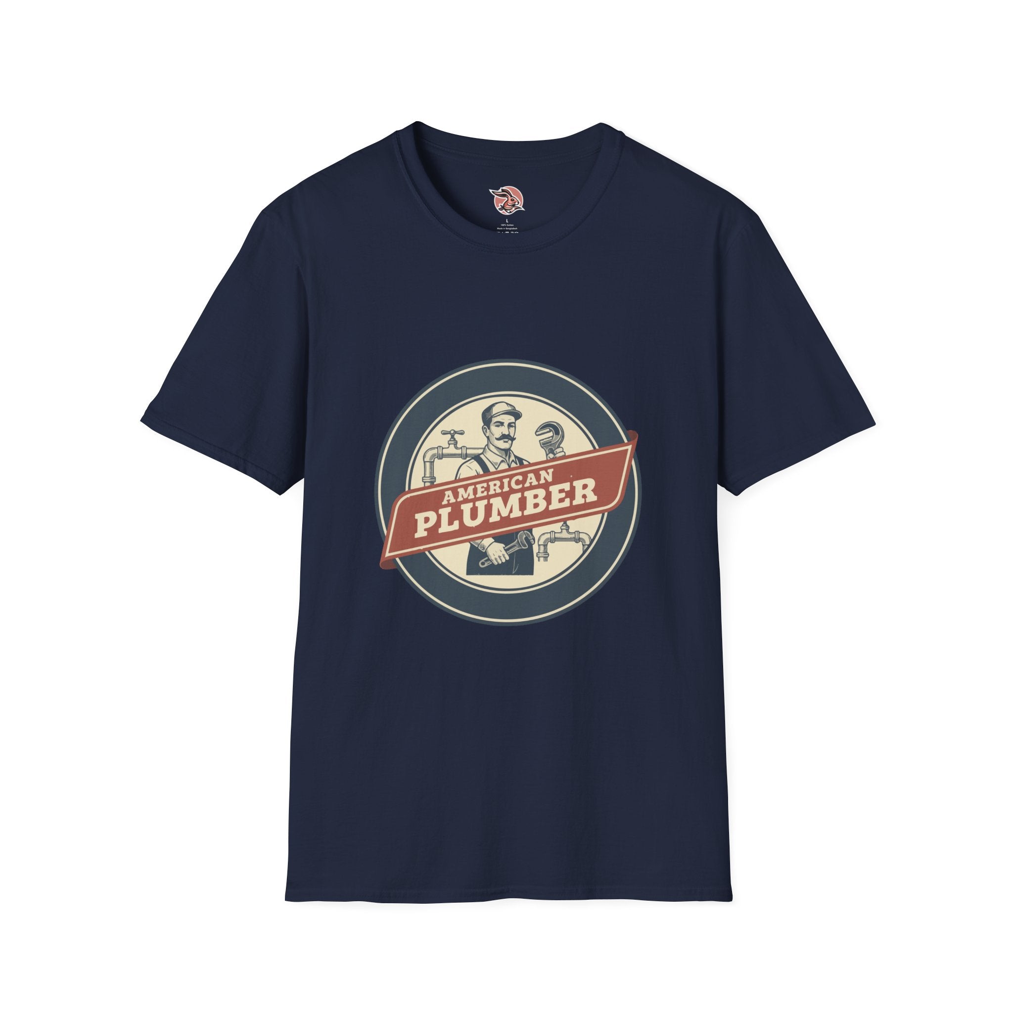 American Plumber | Vintage Tradesman Emblem T-Shirt