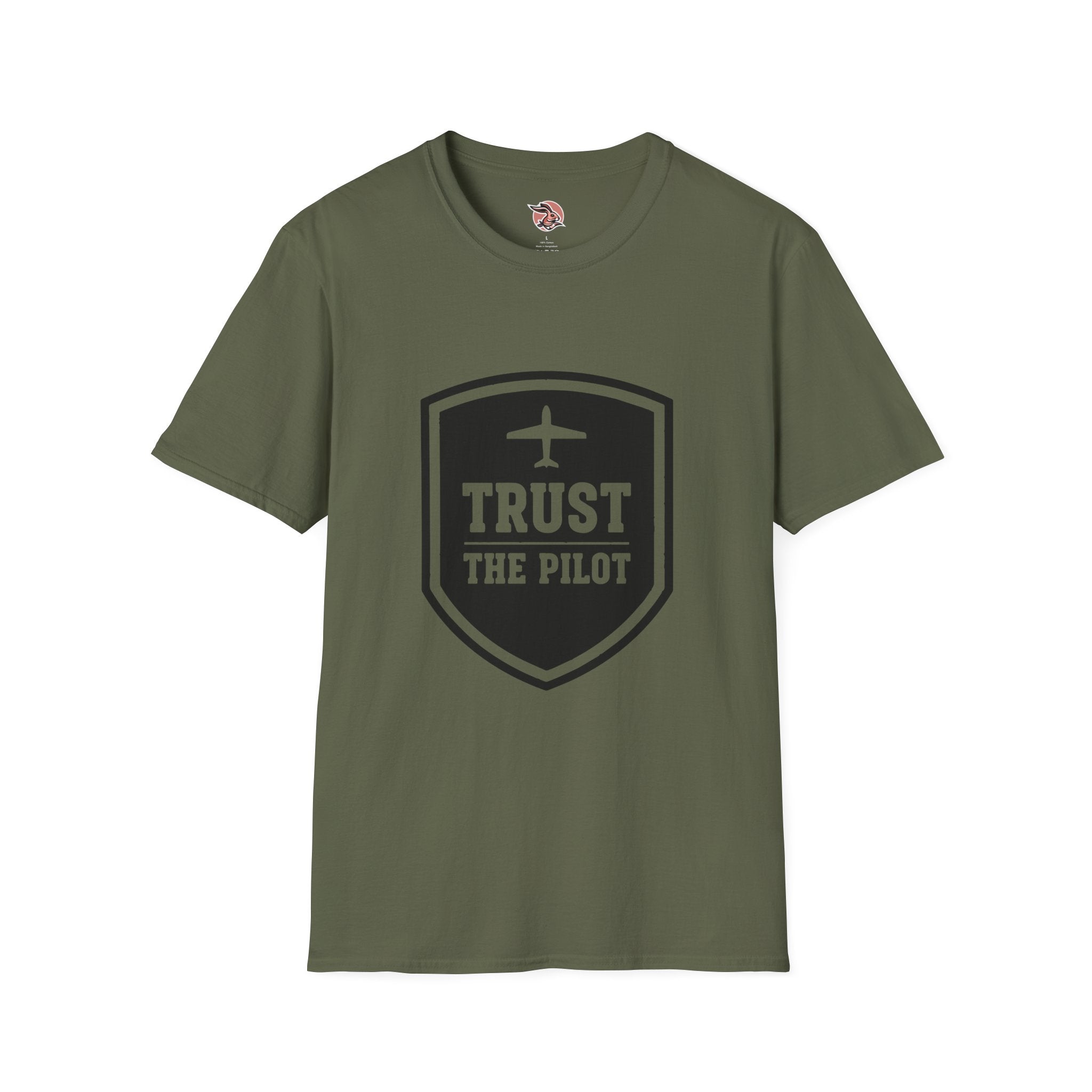 Trust The Pilot | Premium Aviation Shield T-Shirt