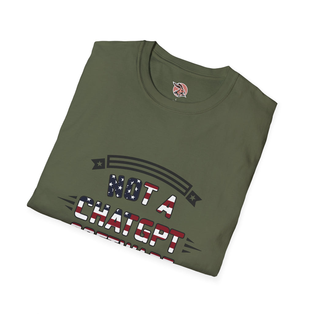 Not a ChatGPT Software Engineer Patriotic T-Shirt