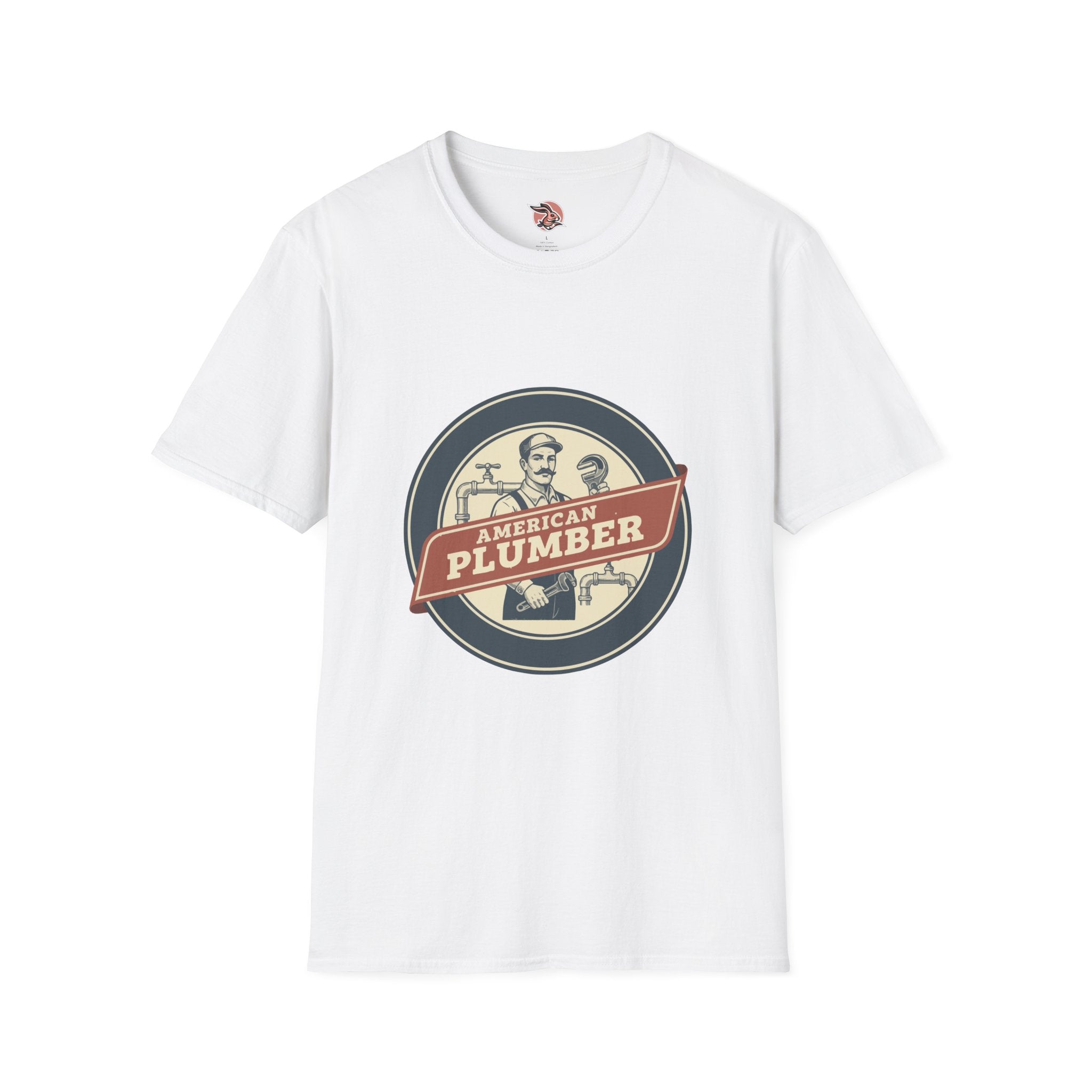 American Plumber | Vintage Tradesman Emblem T-Shirt