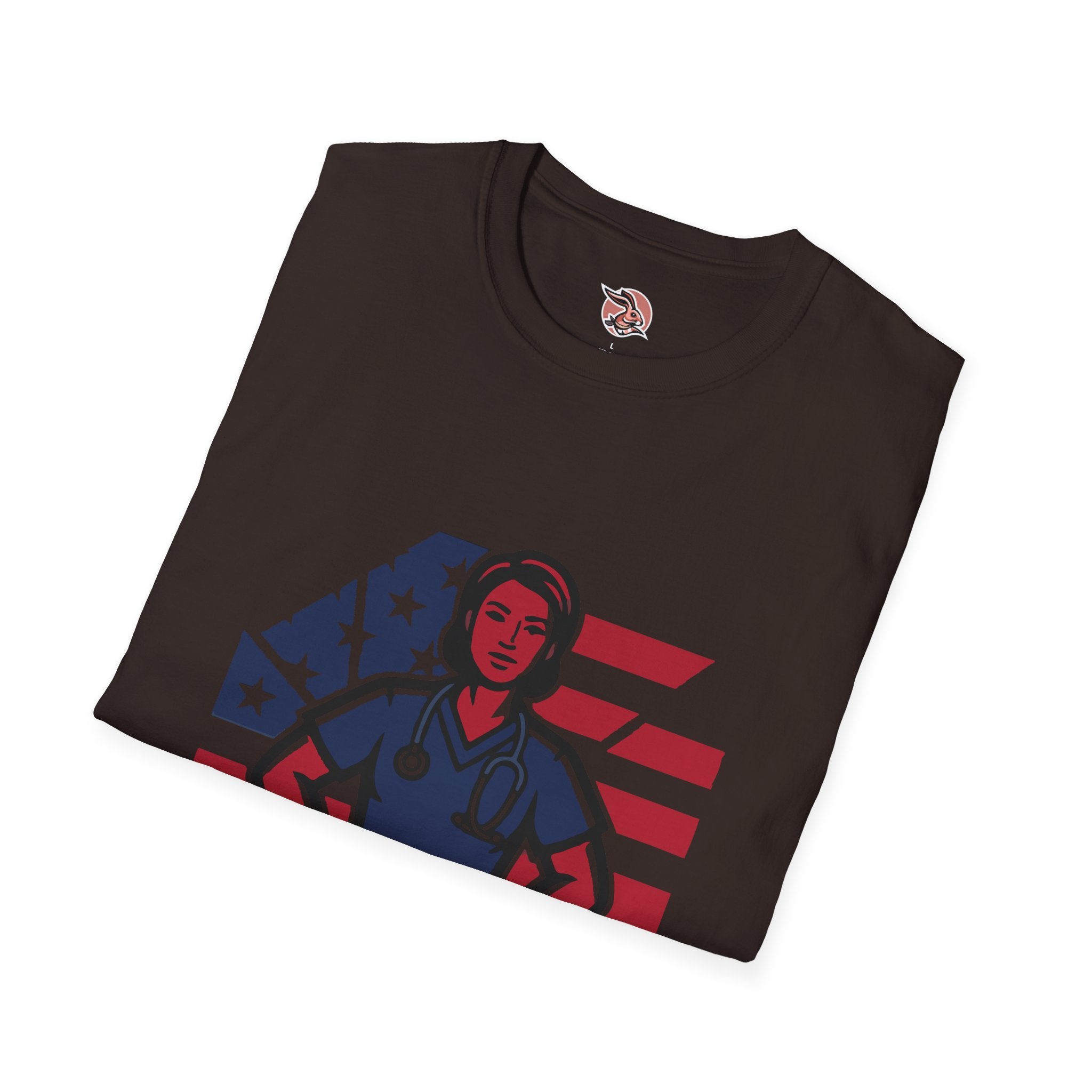 Patriotic American Nurse Hero T-Shirt