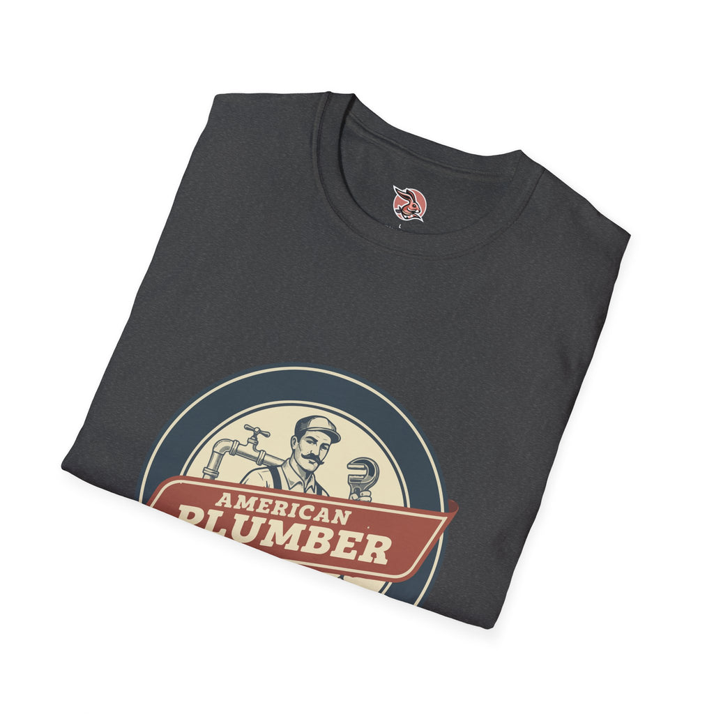 American Plumber | Vintage Tradesman Emblem T-Shirt