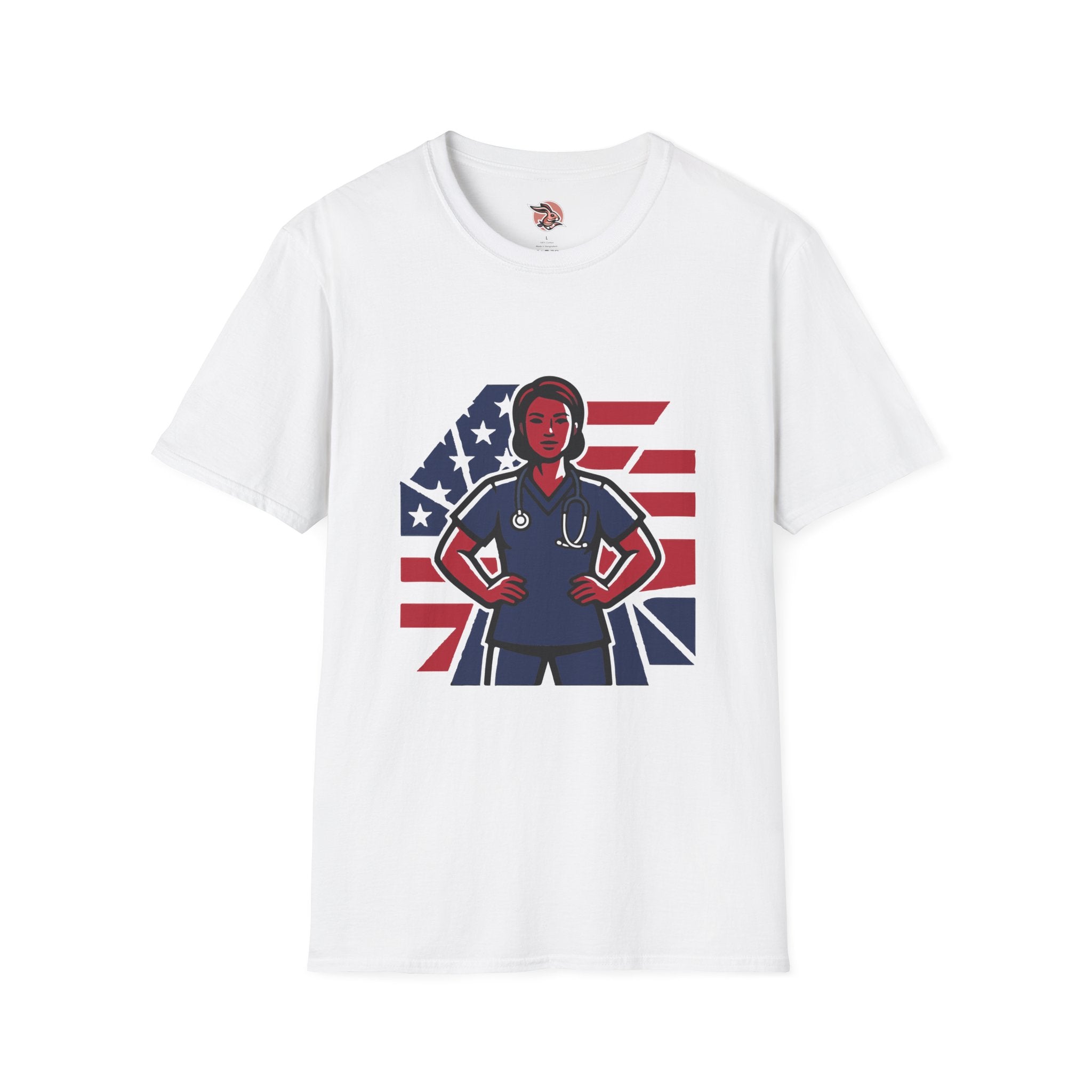 Patriotic American Nurse Hero T-Shirt