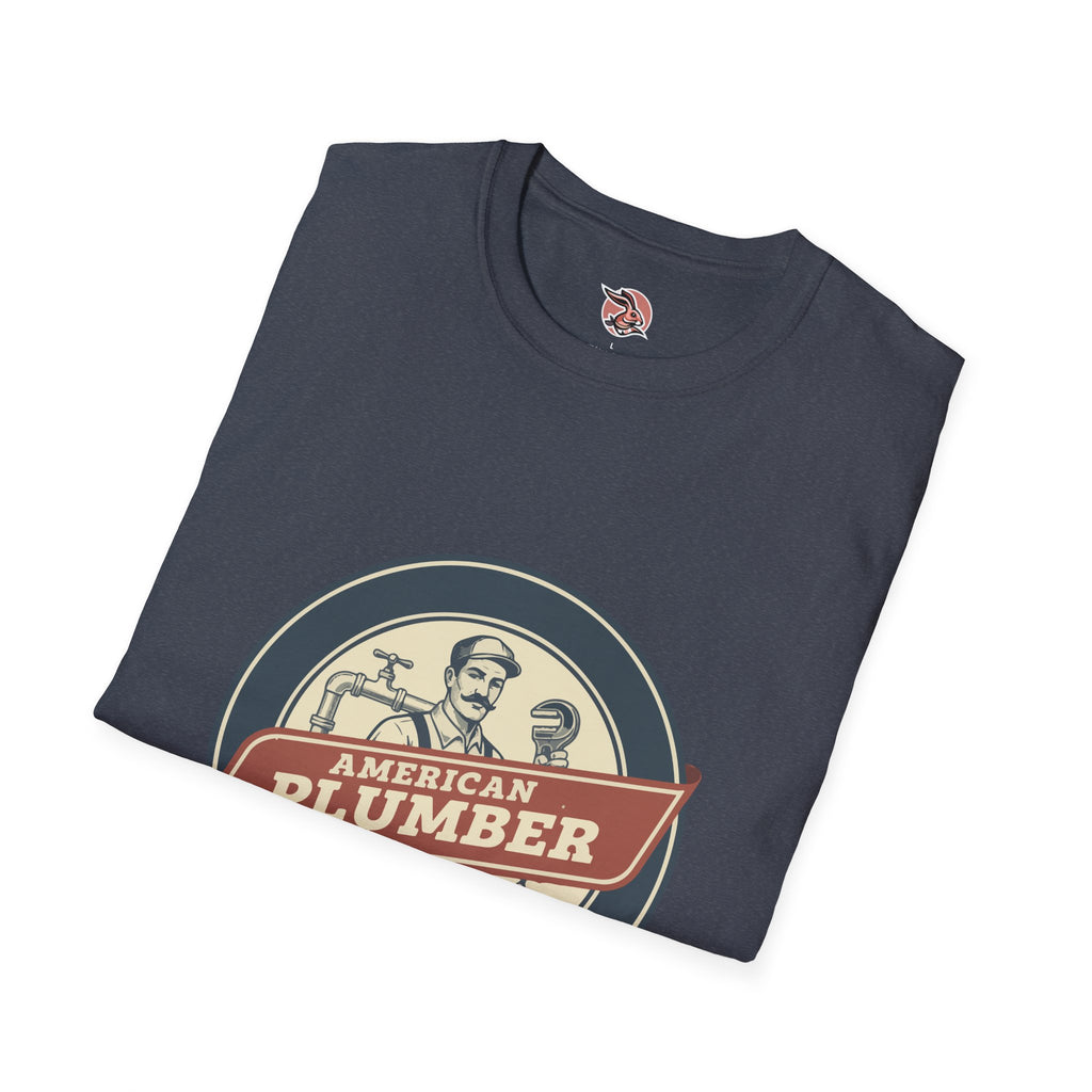 American Plumber | Vintage Tradesman Emblem T-Shirt