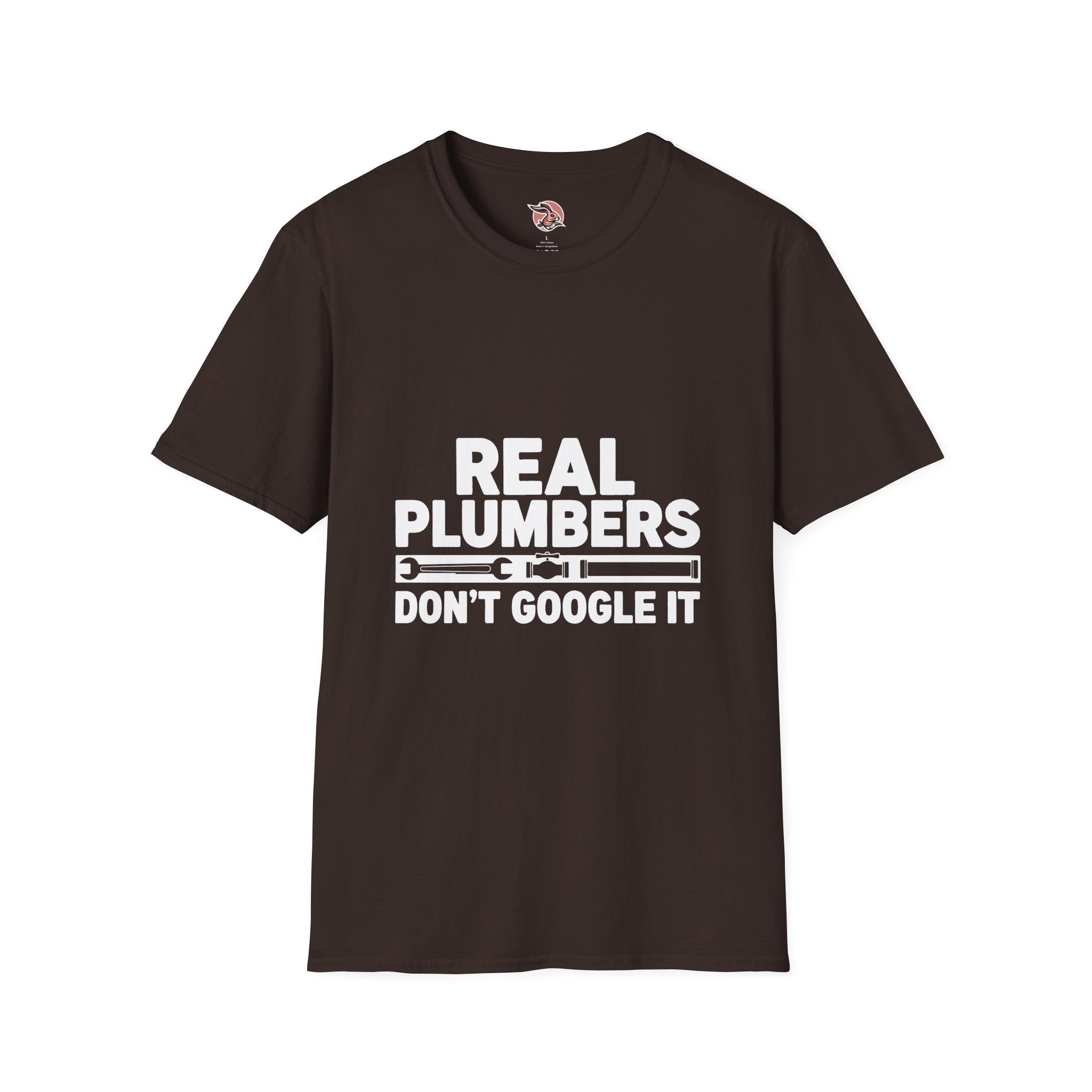 Real Plumbers Don’t Google It | Professional Tradesman T-Shirt