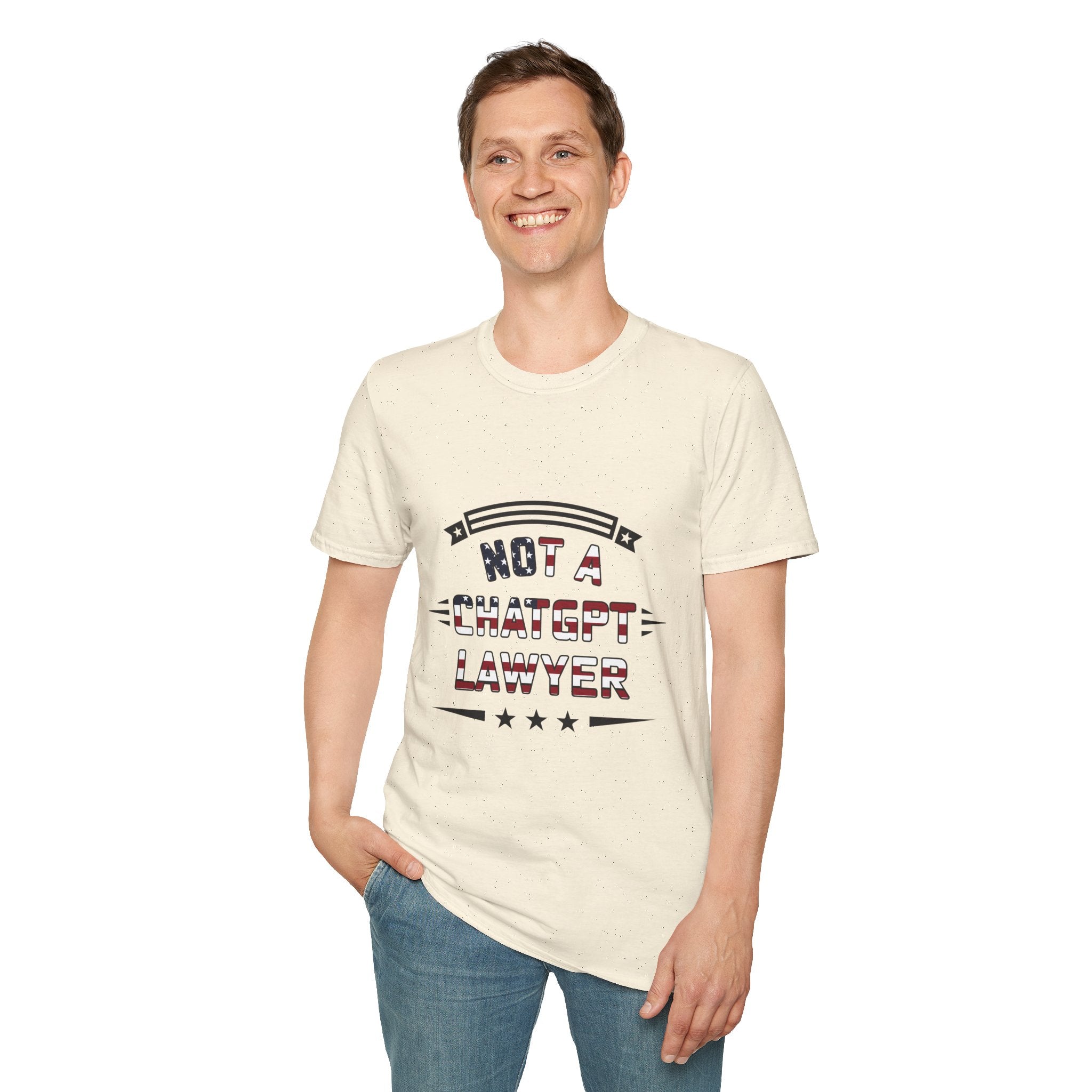 Not a ChatGPT Lawyer Patriotic T-Shirt