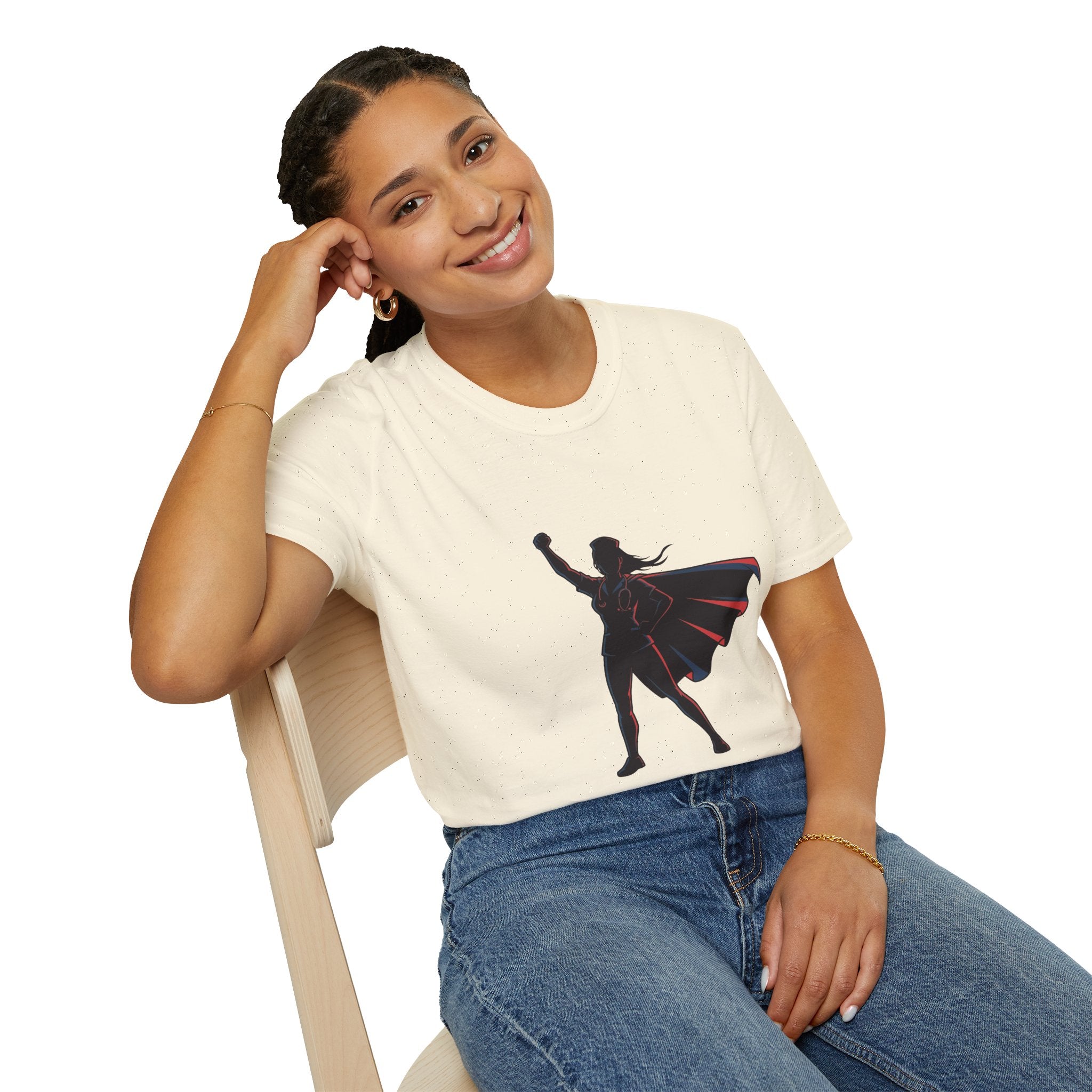 Superhero Nurse Hero Silhouette T-Shirt