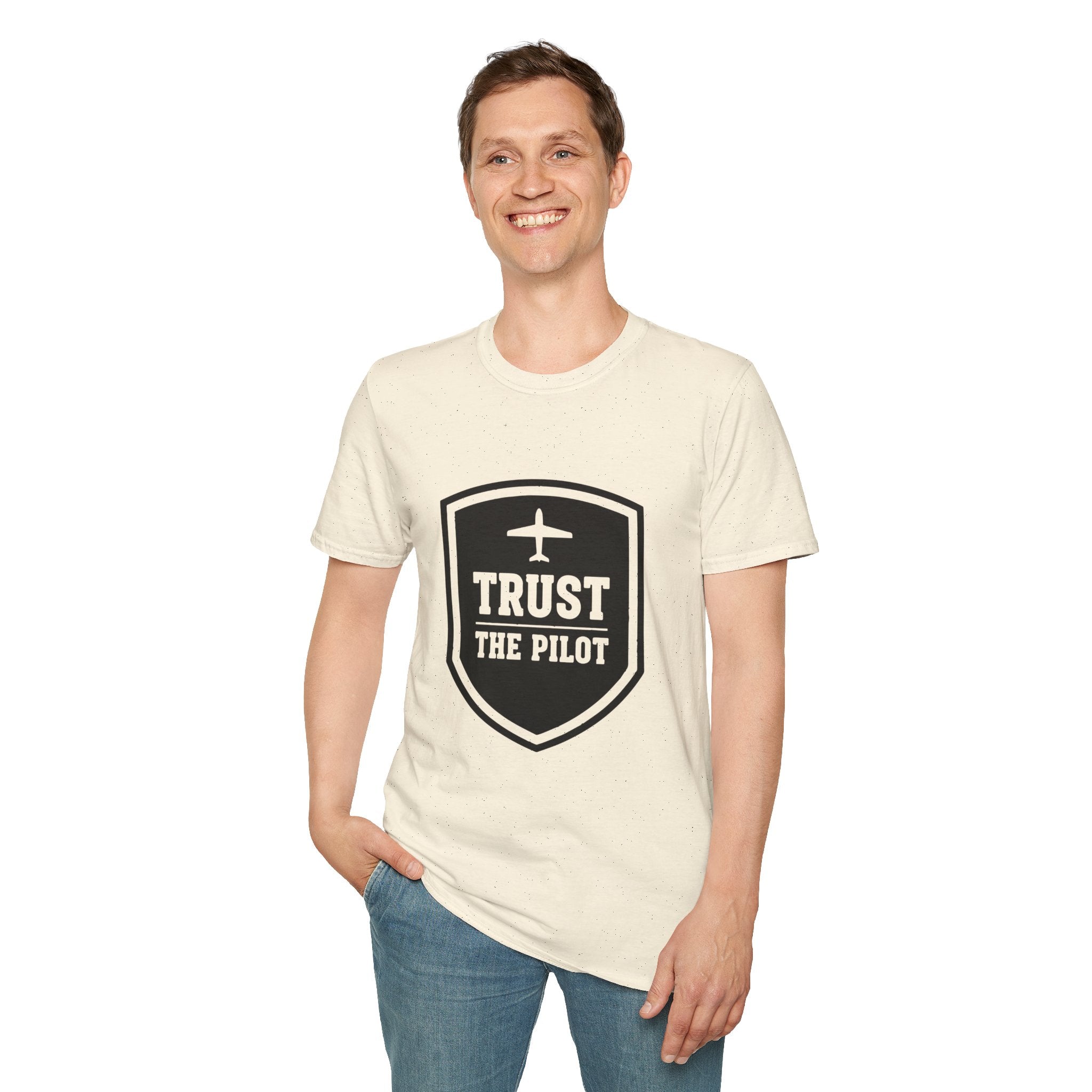 Trust The Pilot | Premium Aviation Shield T-Shirt
