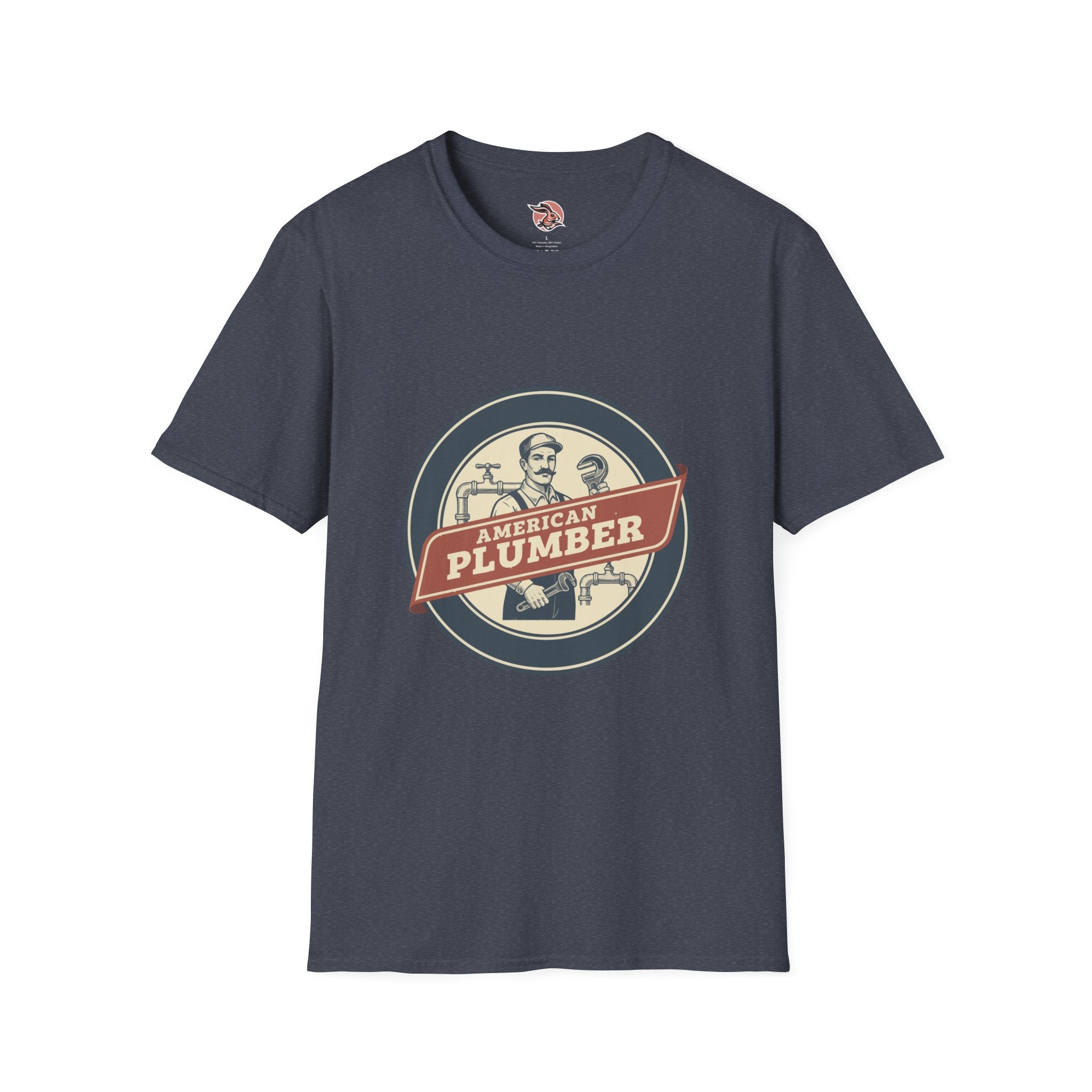 American Plumber | Vintage Tradesman Emblem T-Shirt