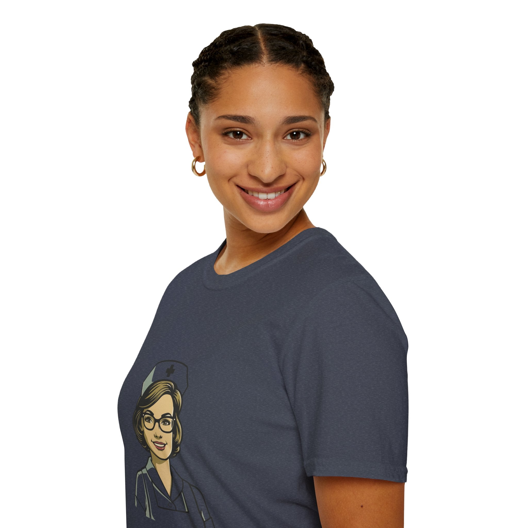 Vintage Retro Nurse T-Shirt - Classic Style Healthcare Professional Tee
