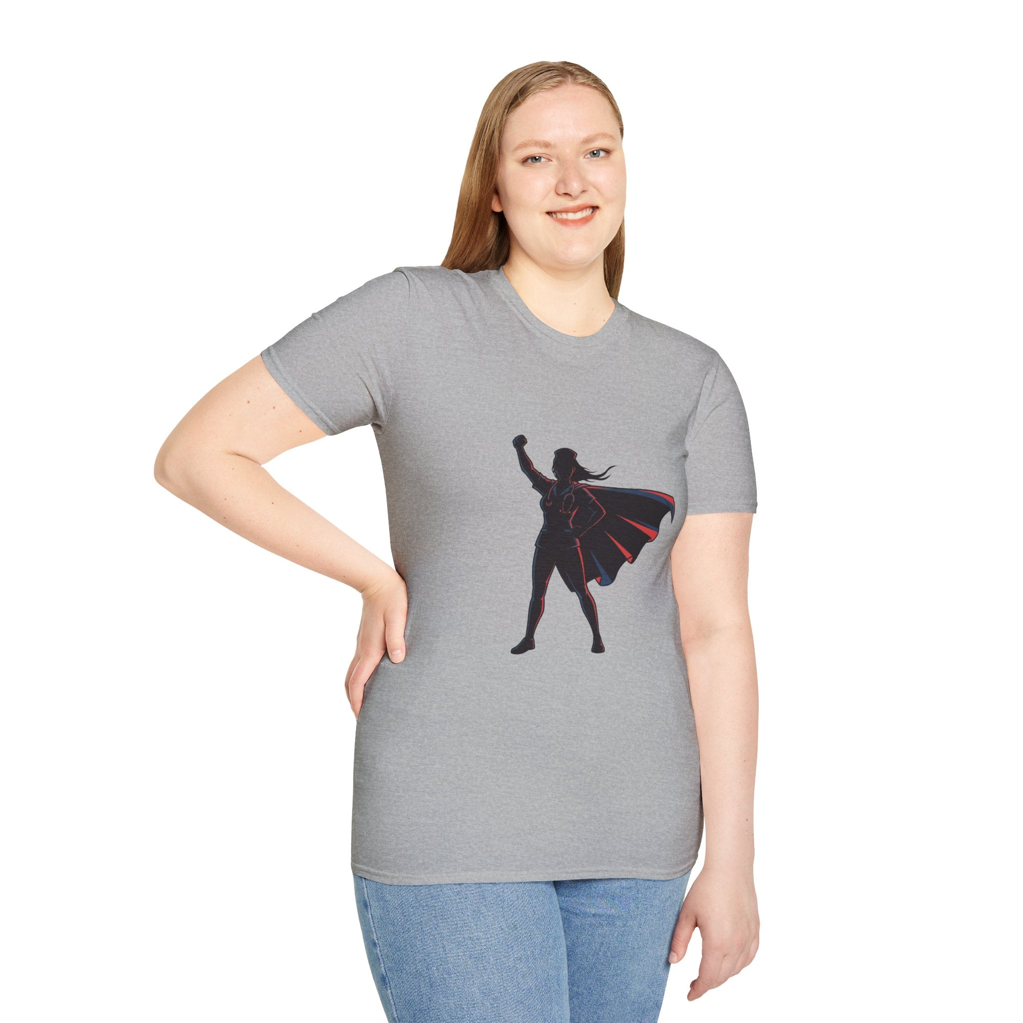 Superhero Nurse Hero Silhouette T-Shirt
