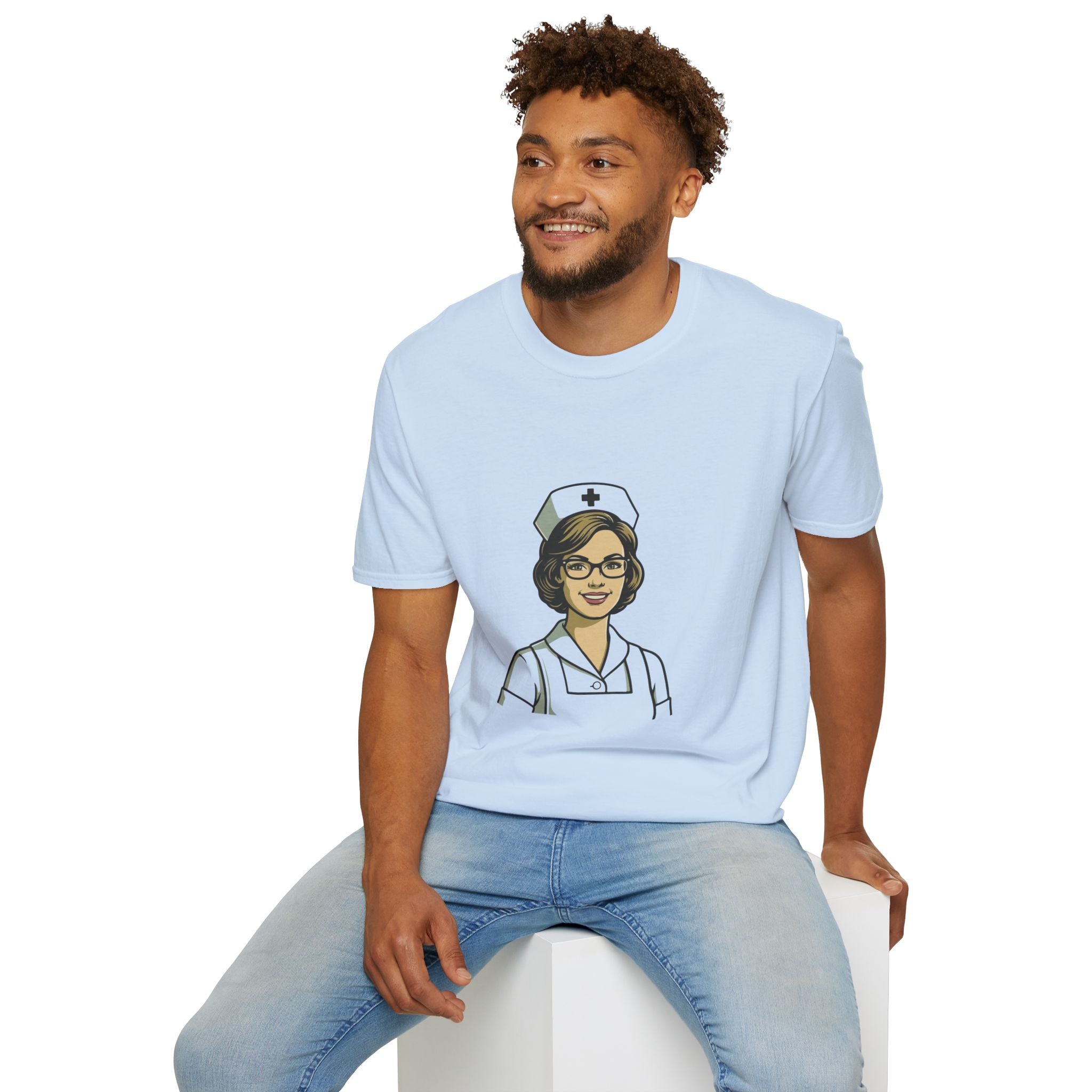 Vintage Retro Nurse T-Shirt - Classic Style Healthcare Professional Tee