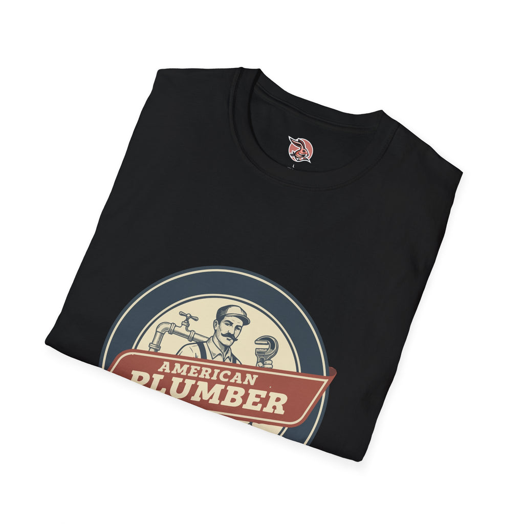 American Plumber | Vintage Tradesman Emblem T-Shirt