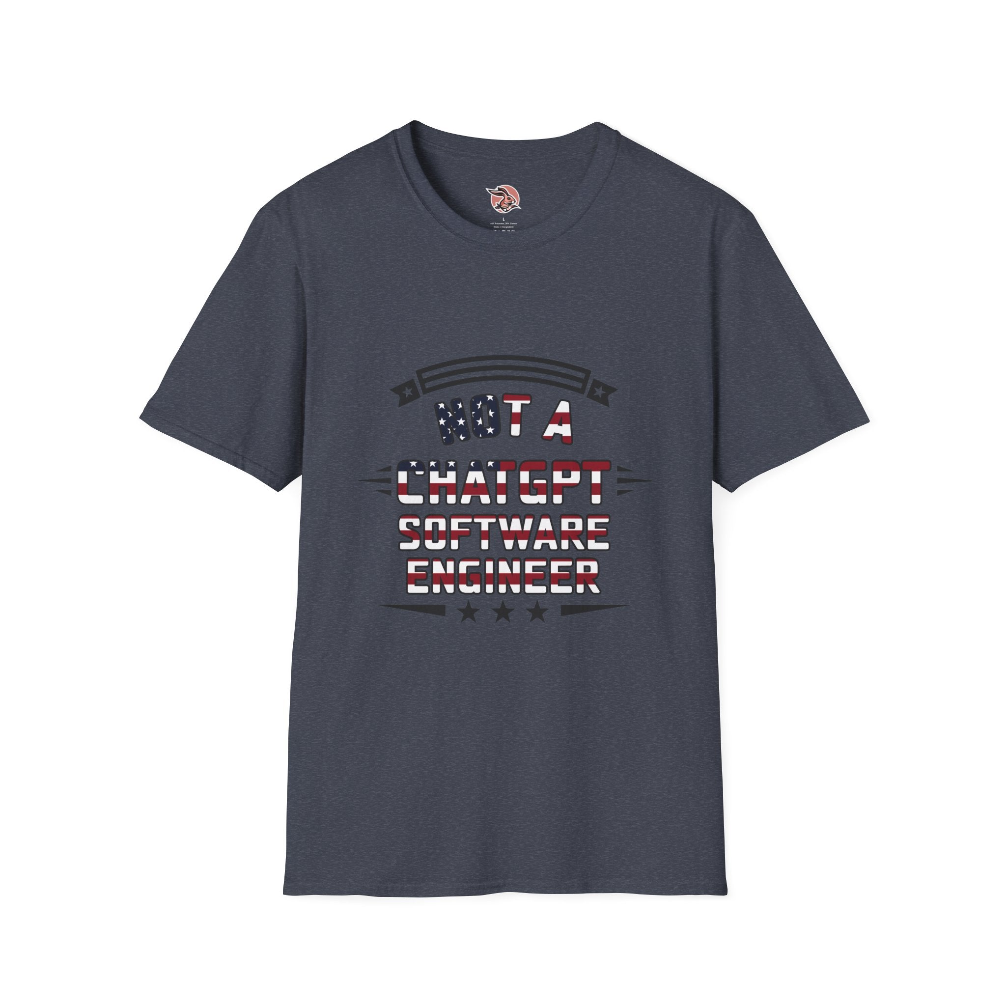 Not a ChatGPT Software Engineer Patriotic T-Shirt