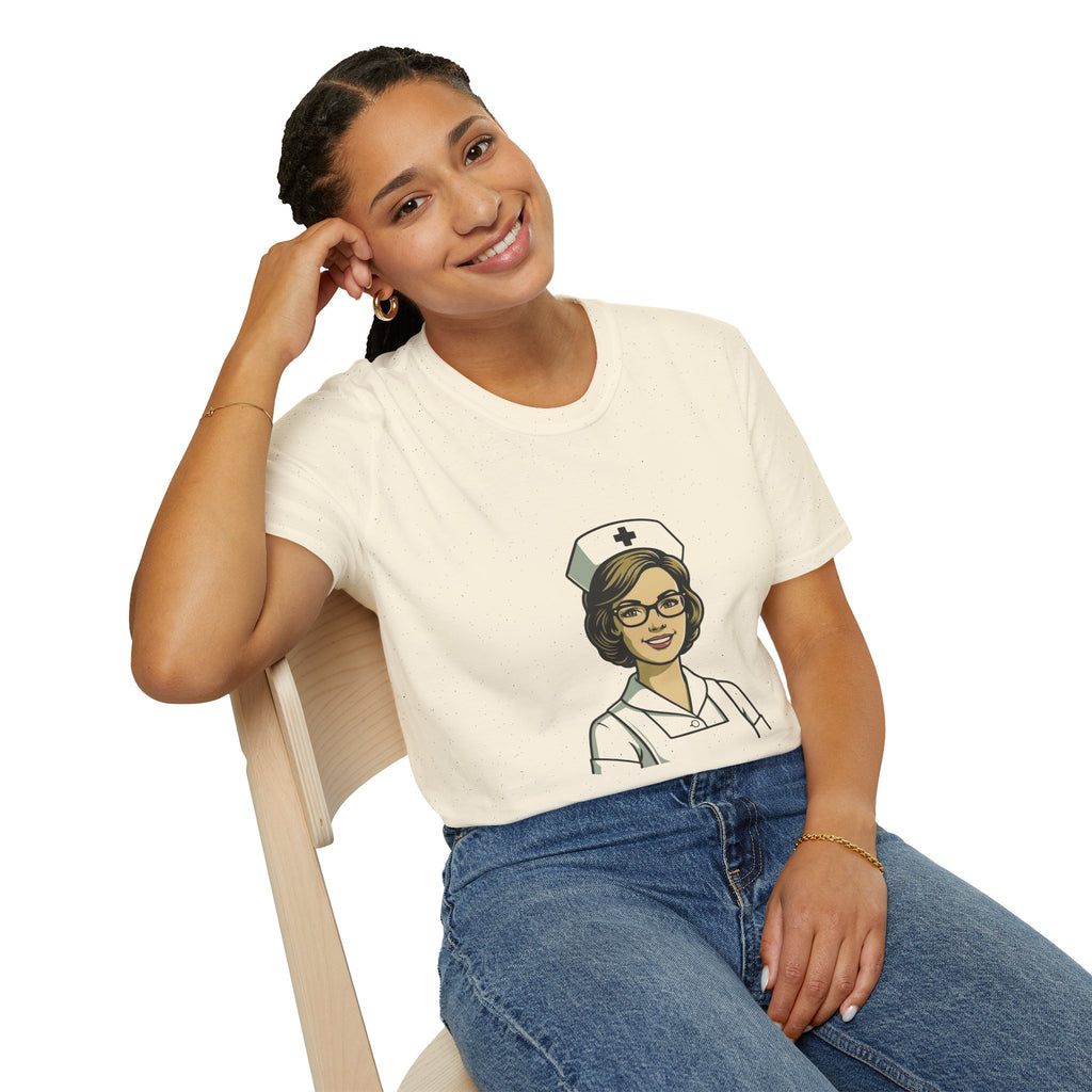 Vintage Retro Nurse T-Shirt - Classic Style Healthcare Professional Tee