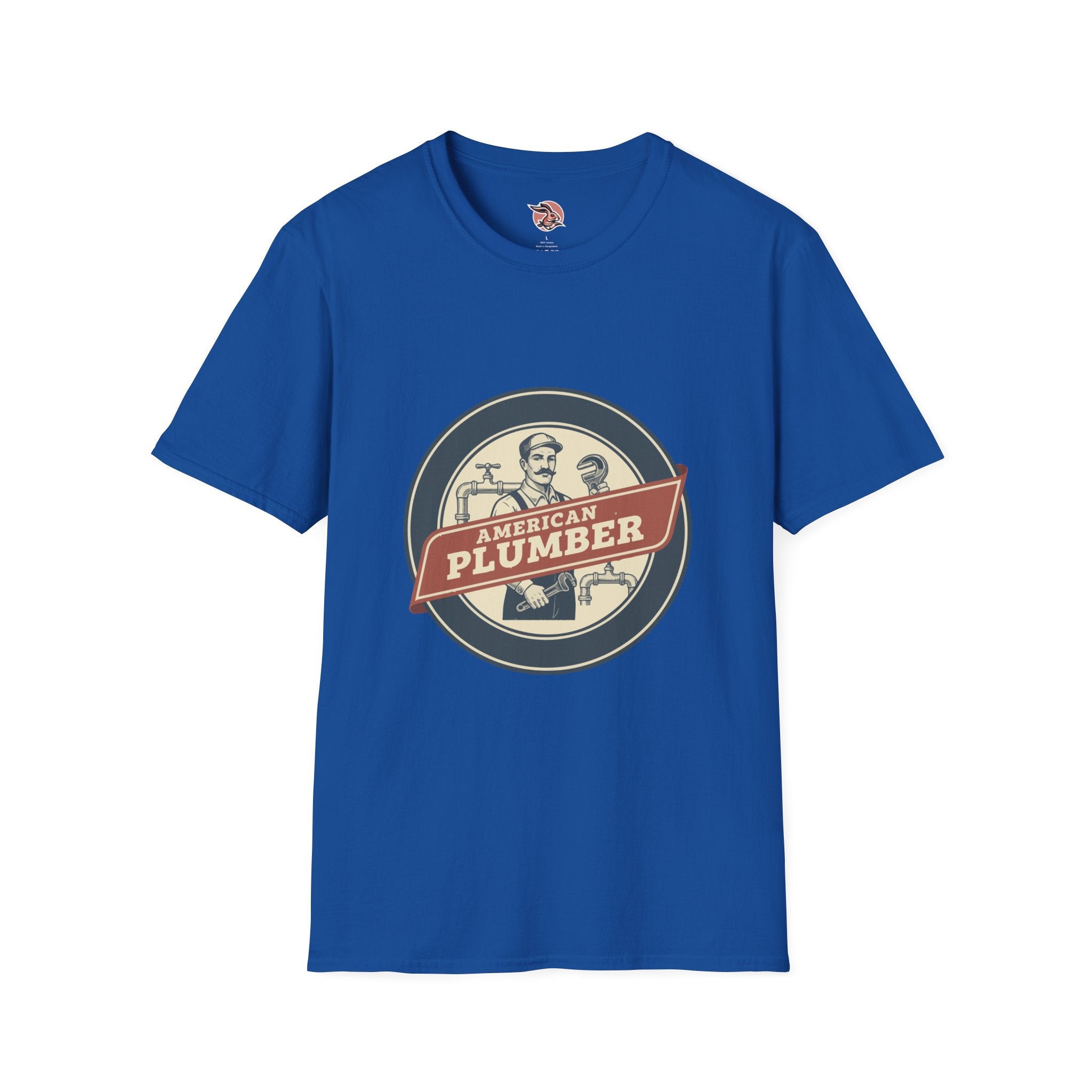 American Plumber | Vintage Tradesman Emblem T-Shirt