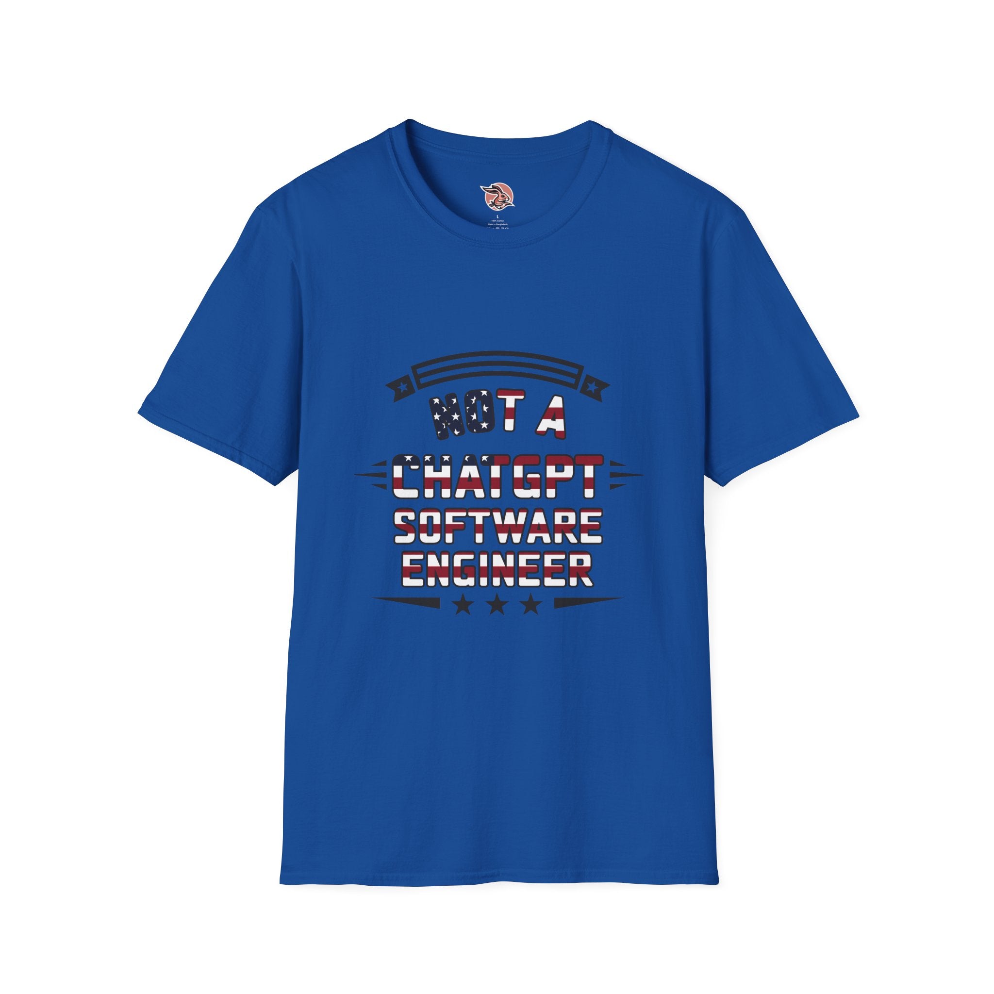 Not a ChatGPT Software Engineer Patriotic T-Shirt