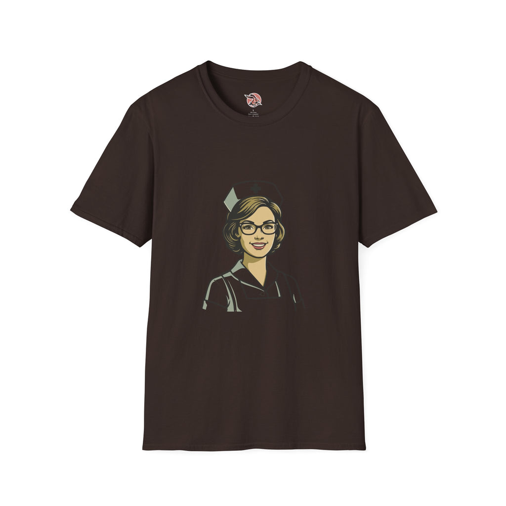 Vintage Retro Nurse T-Shirt - Classic Style Healthcare Professional Tee