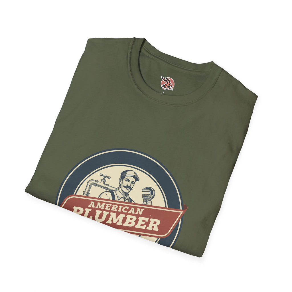 American Plumber | Vintage Tradesman Emblem T-Shirt