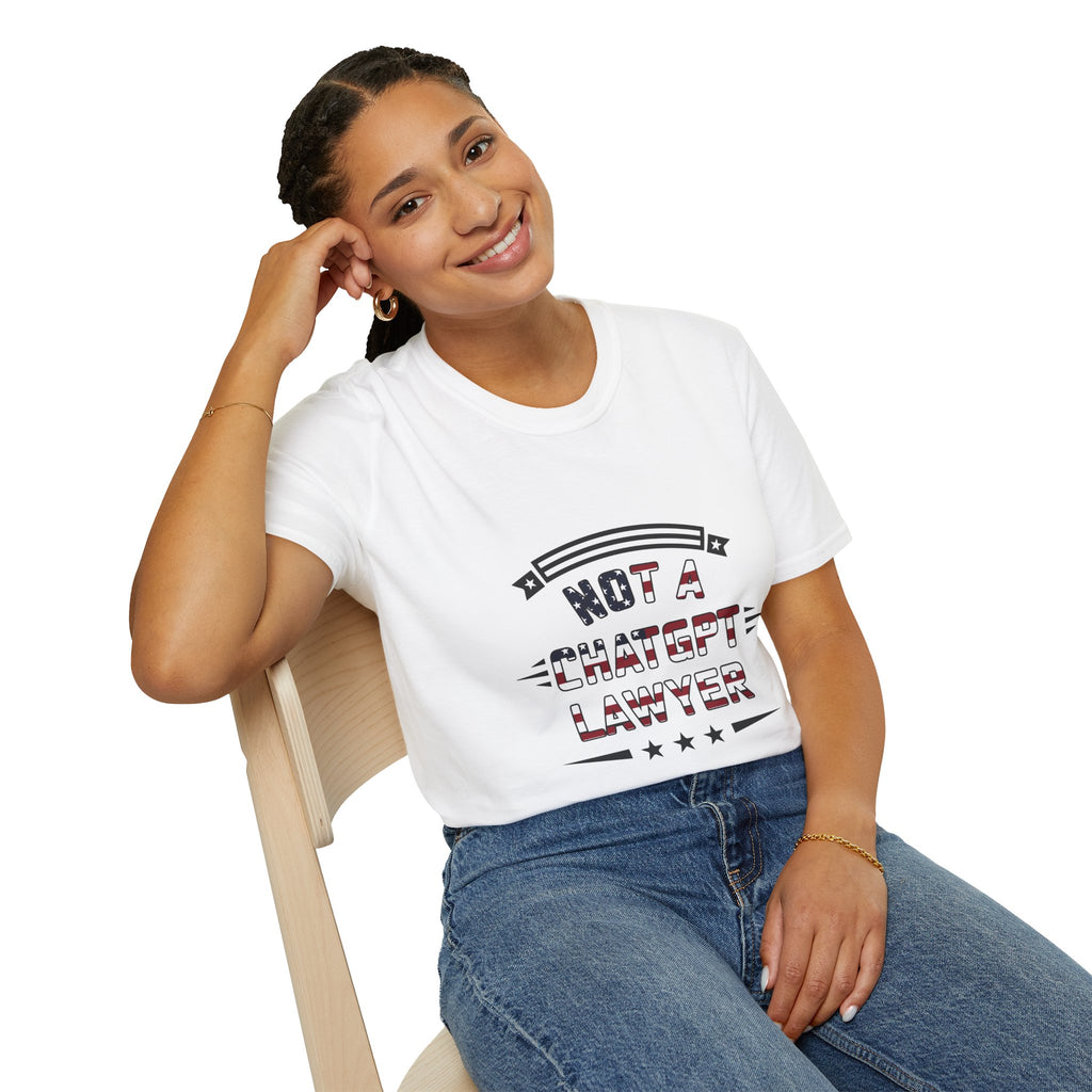 Not a ChatGPT Lawyer Patriotic T-Shirt