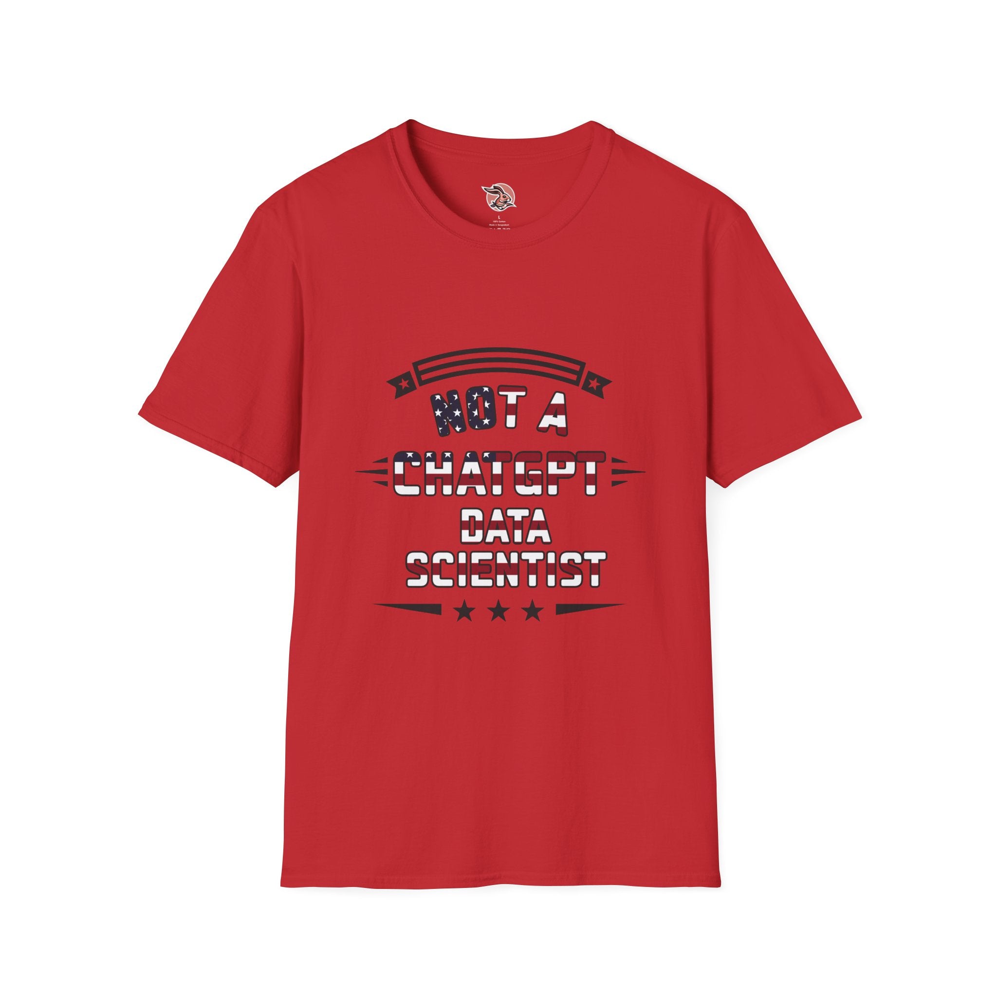 Not a ChatGPT Data Scientist Patriotic T-Shirt