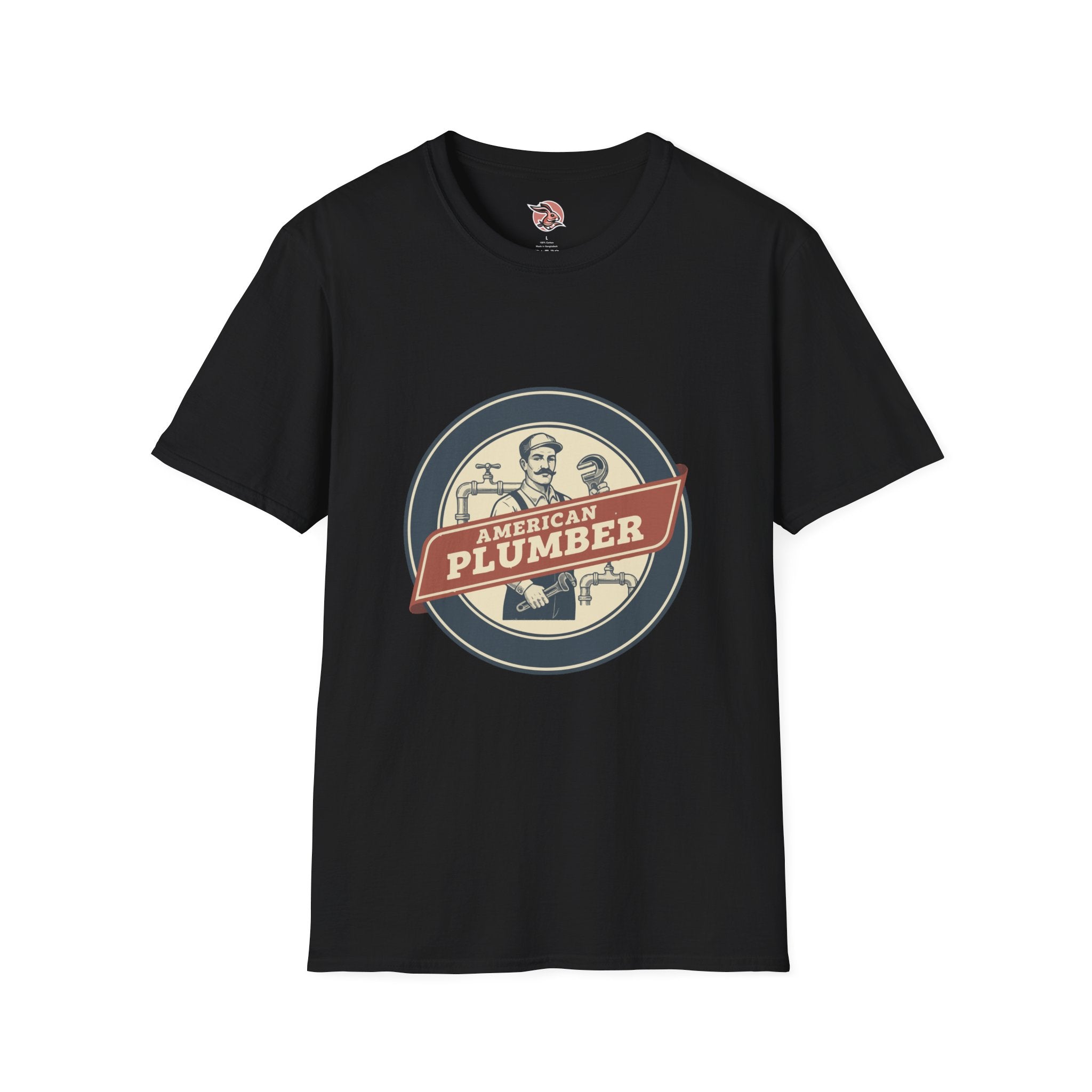 American Plumber | Vintage Tradesman Emblem T-Shirt