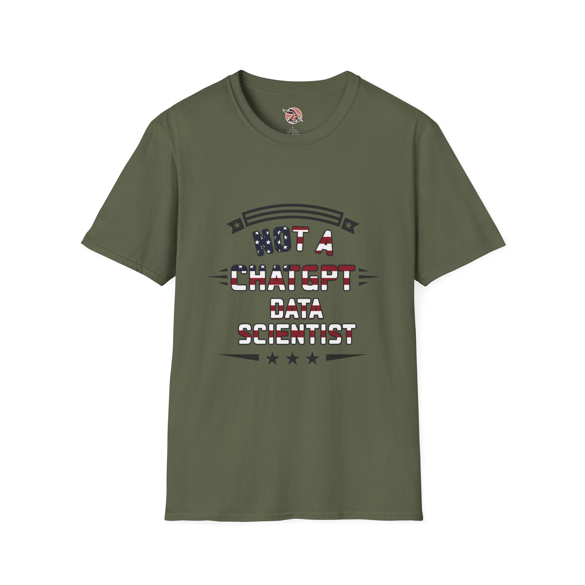 Not a ChatGPT Data Scientist Patriotic T-Shirt