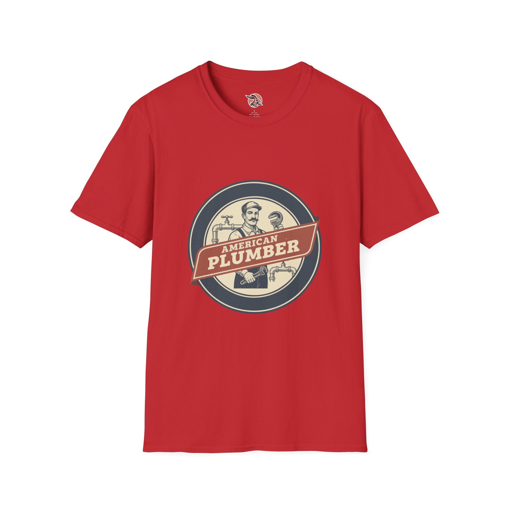 American Plumber | Vintage Tradesman Emblem T-Shirt