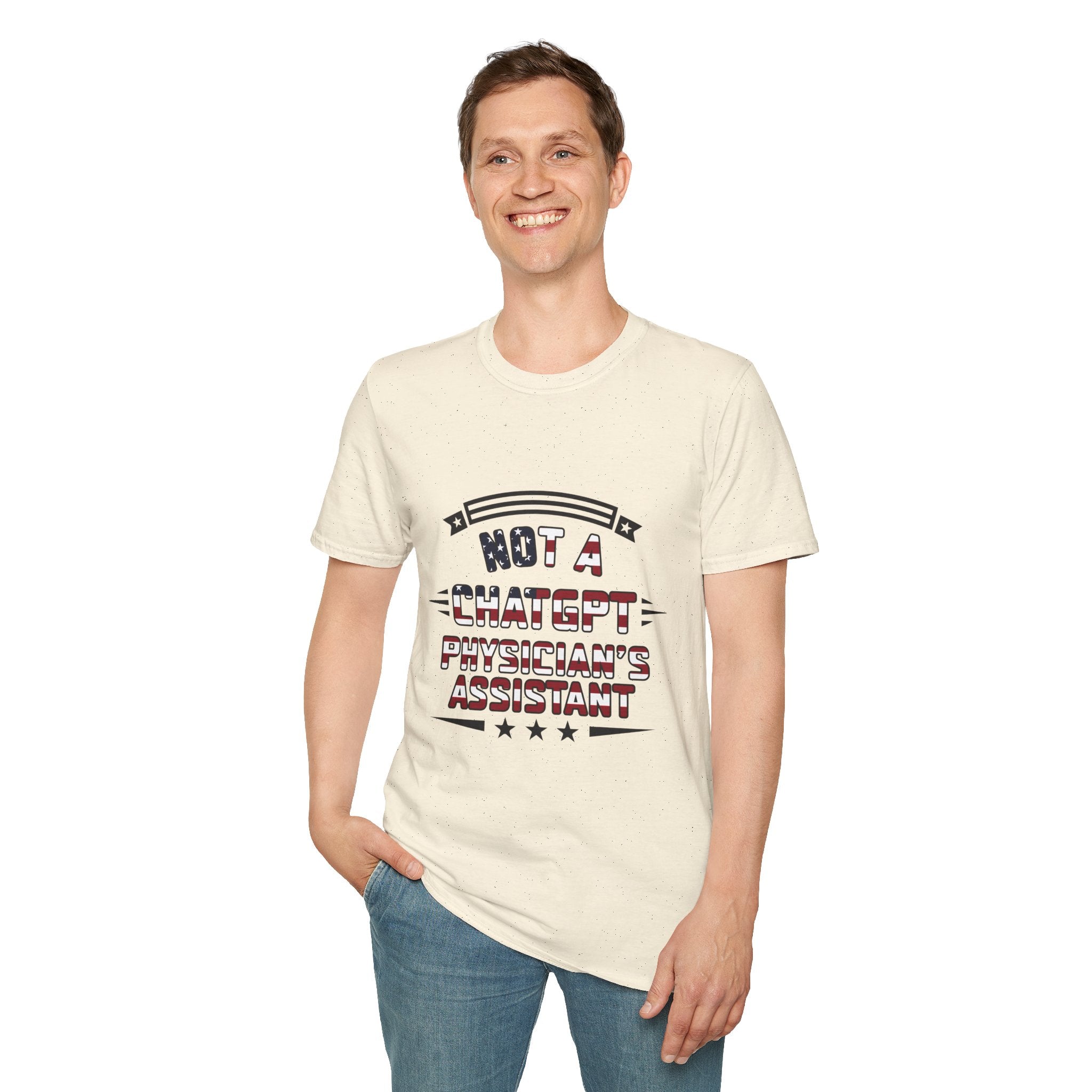 Not a ChatGPT Physician's Assistant Patriotic T-Shirt