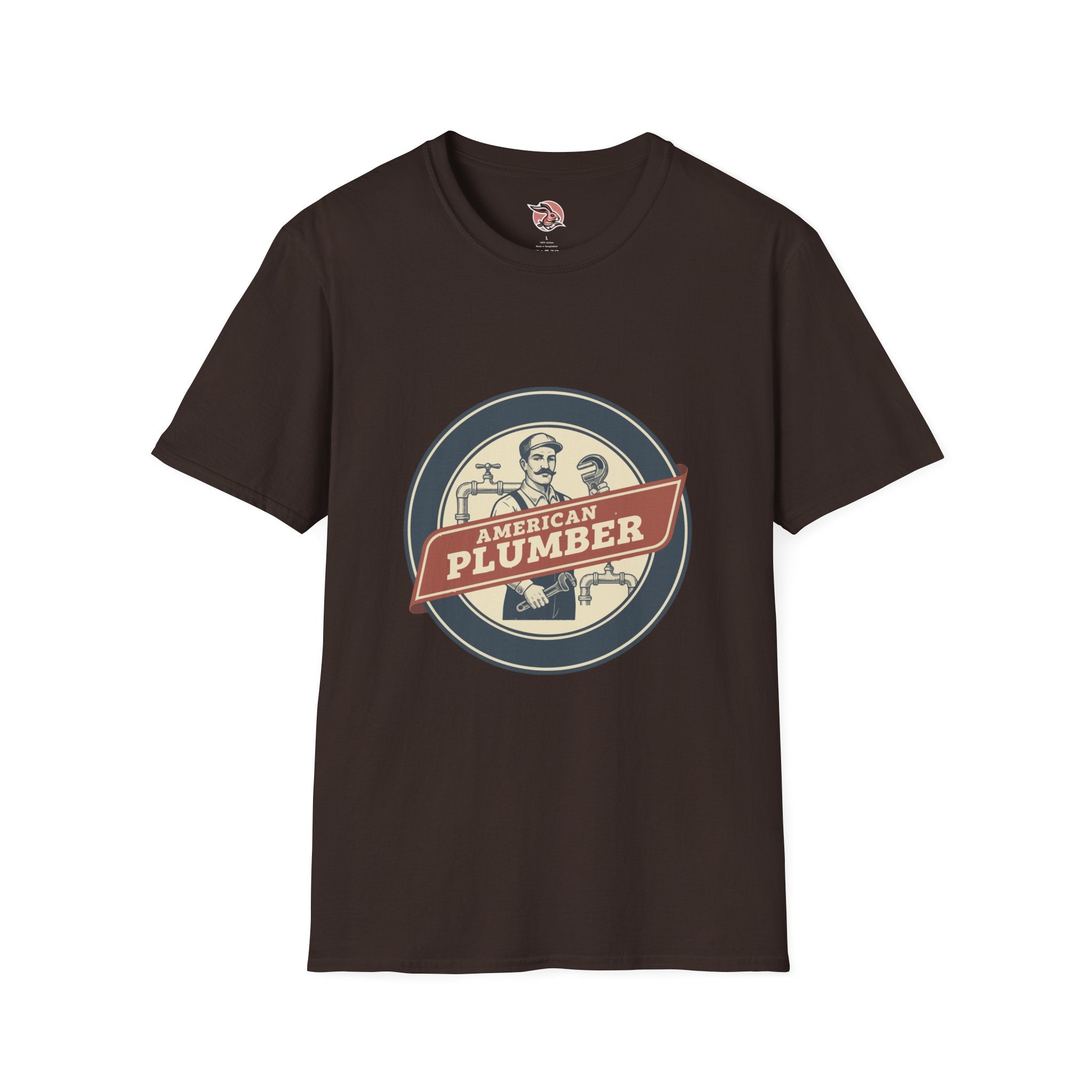 American Plumber | Vintage Tradesman Emblem T-Shirt