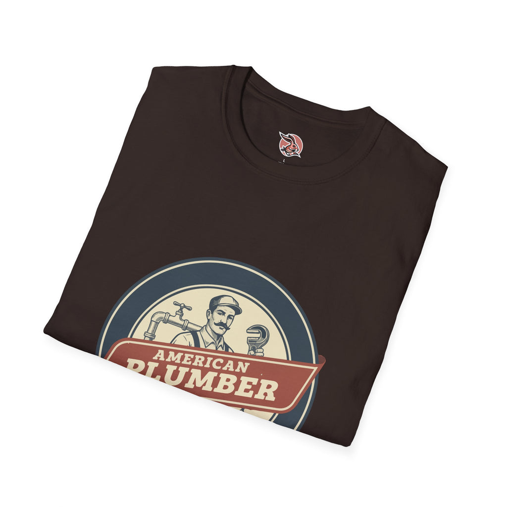 American Plumber | Vintage Tradesman Emblem T-Shirt
