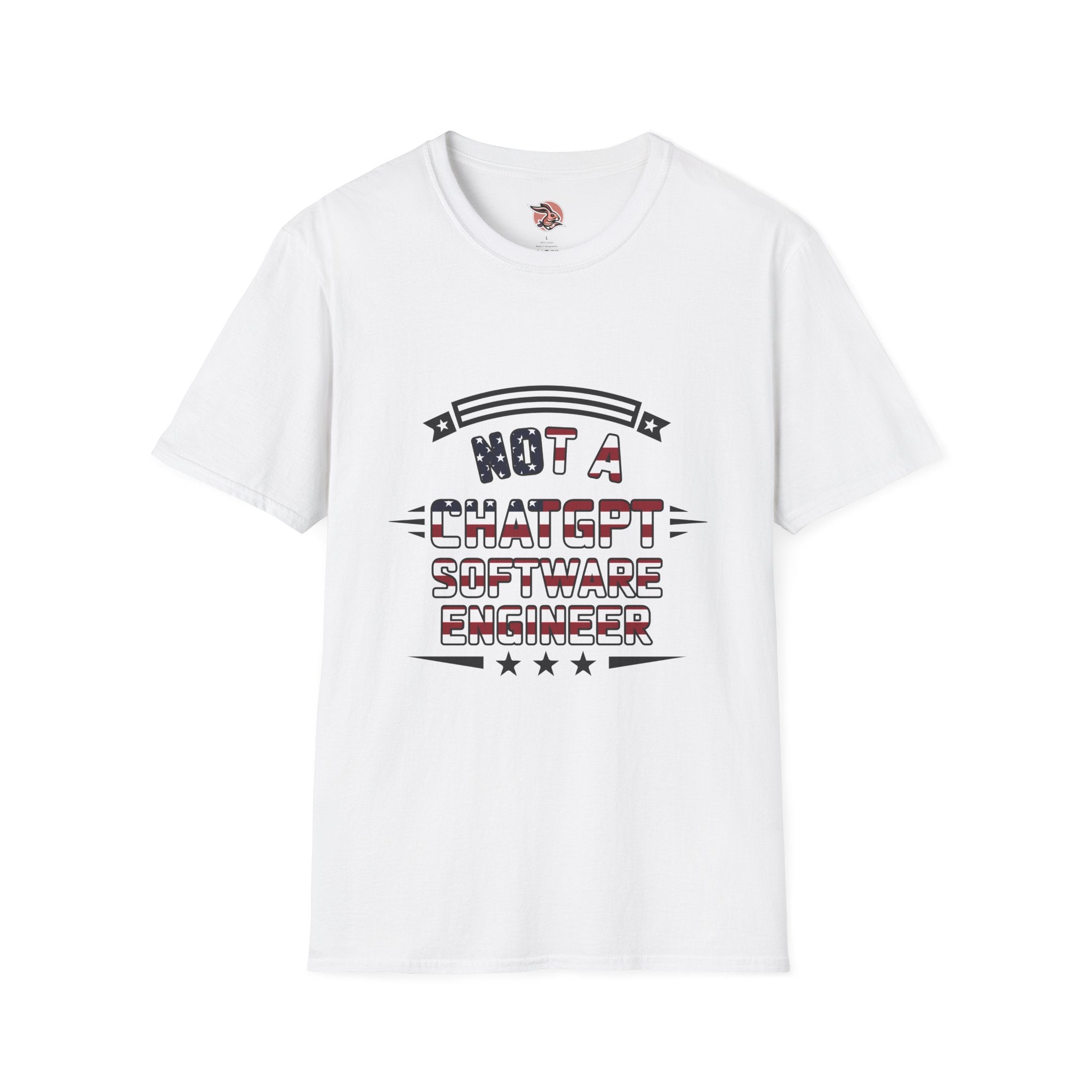 Not a ChatGPT Software Engineer Patriotic T-Shirt